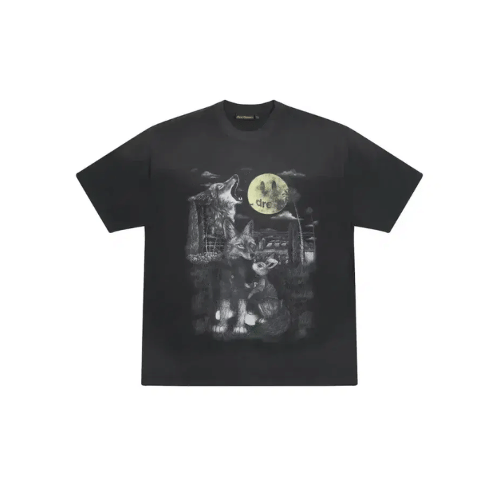 Drew House Drew T-Shirt Faded Black Full Moon