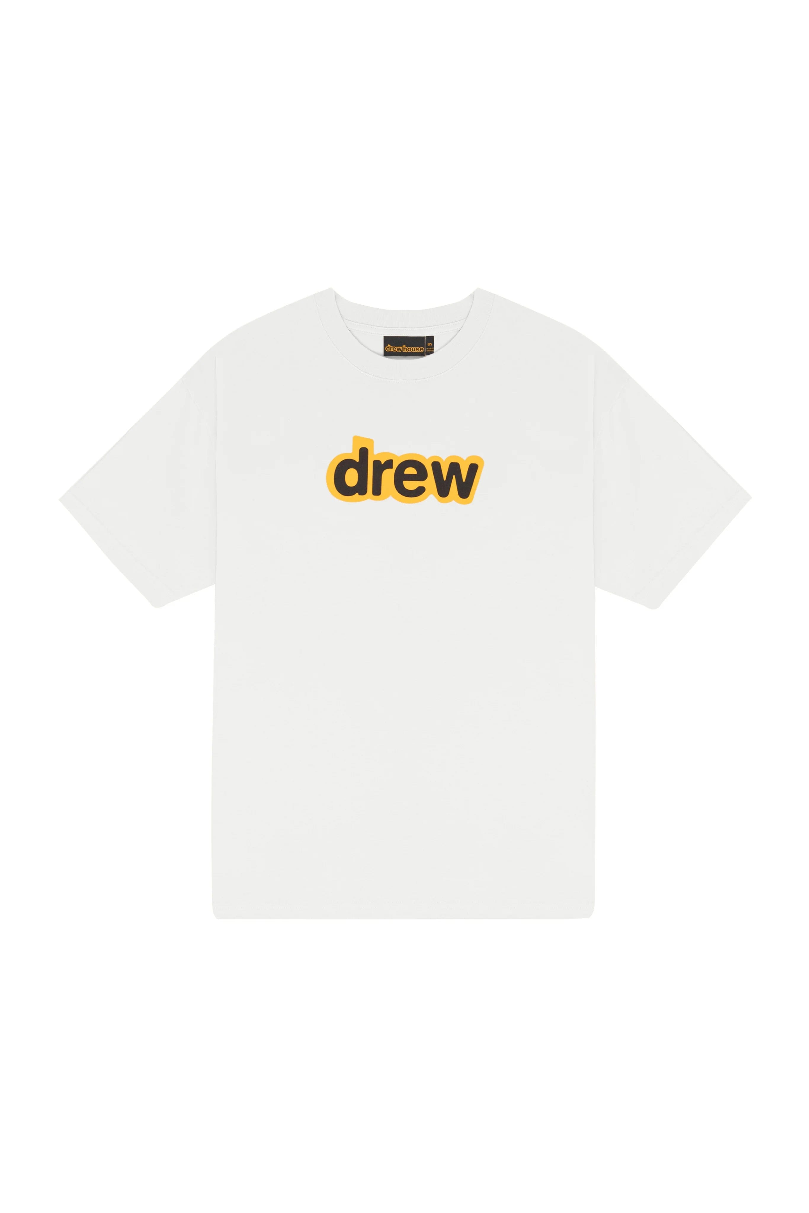 Drew House Drew ss T-Shirt White درو القلب ss تي شيرت أبيض