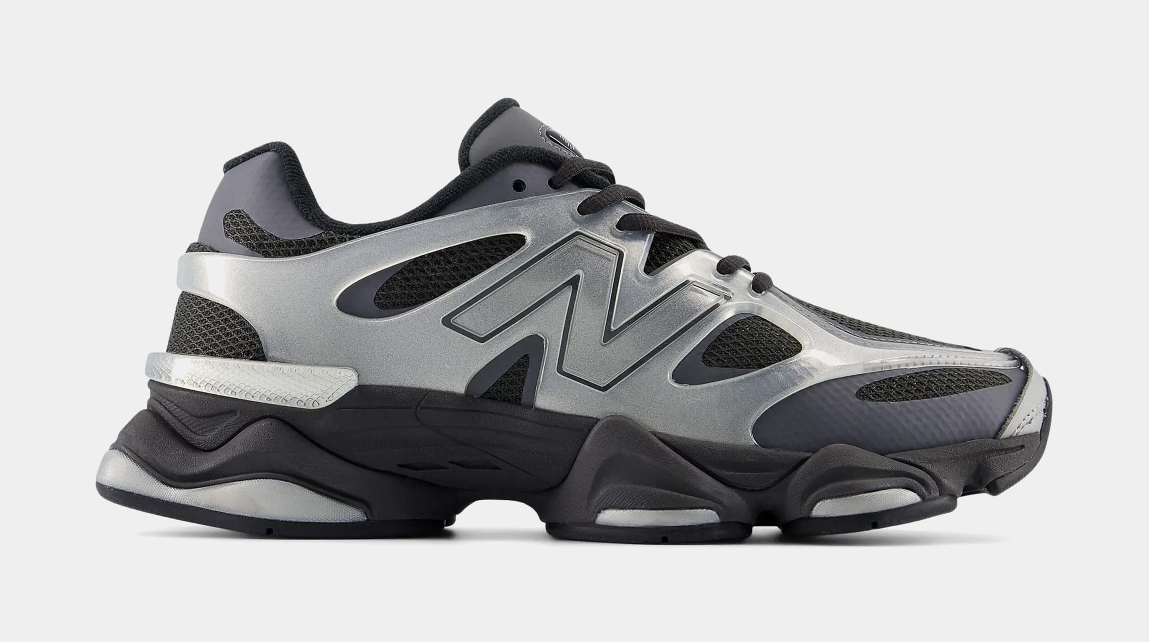 Newbalance 9060 x Mens Lifestyle Shoes (Black/Silver)