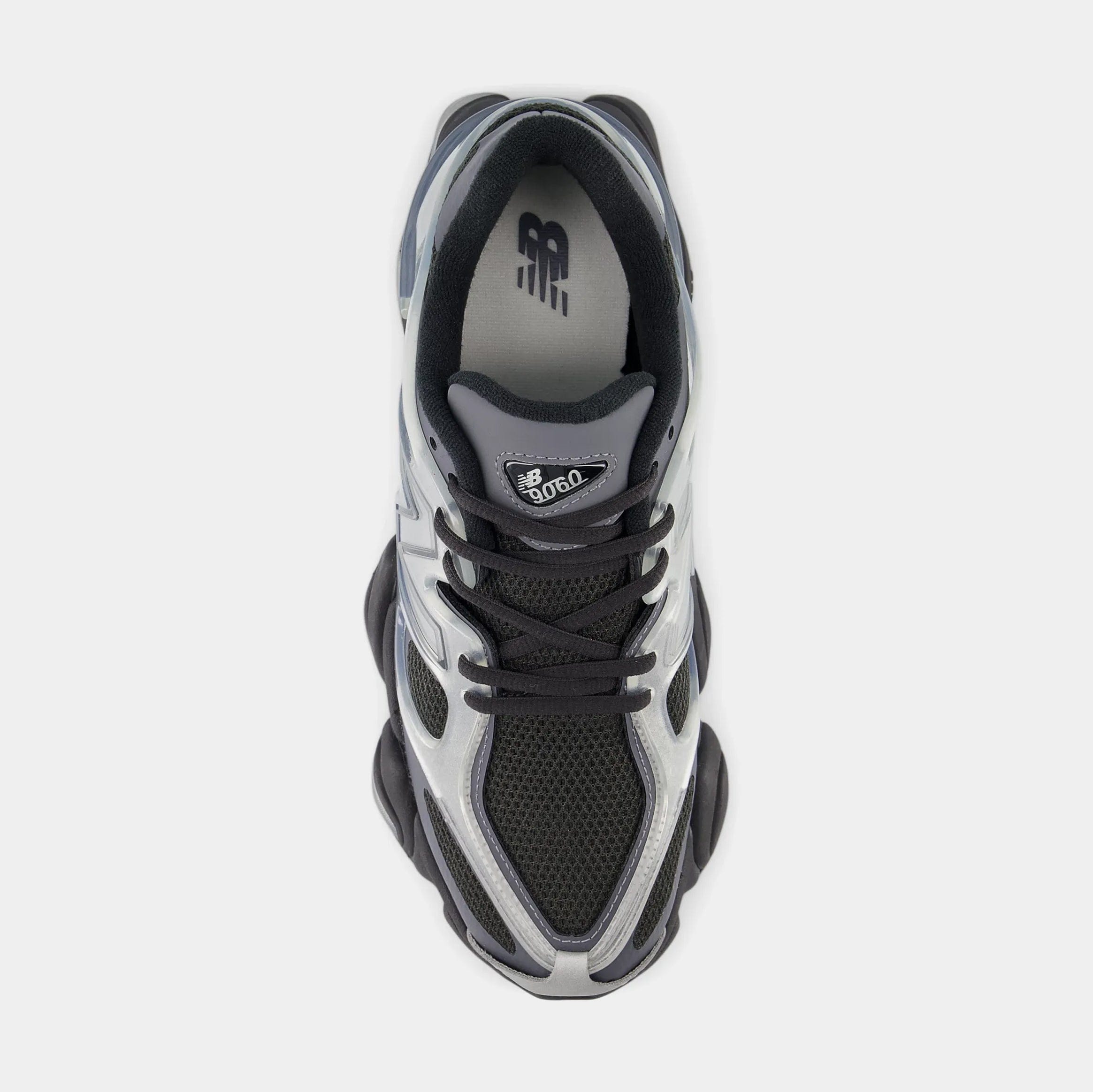 Newbalance 9060 x Mens Lifestyle Shoes (Black/Silver)