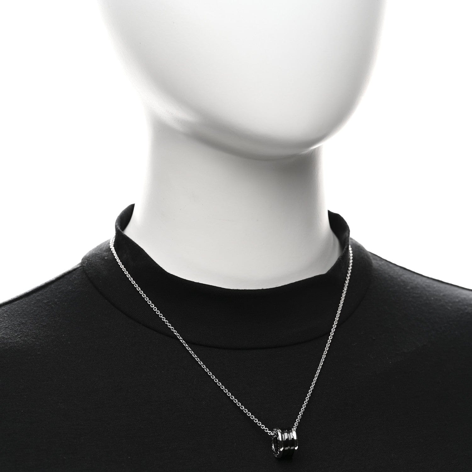 Bulgari Sterling Silver Ceramic Save The Children Pendant Necklace
