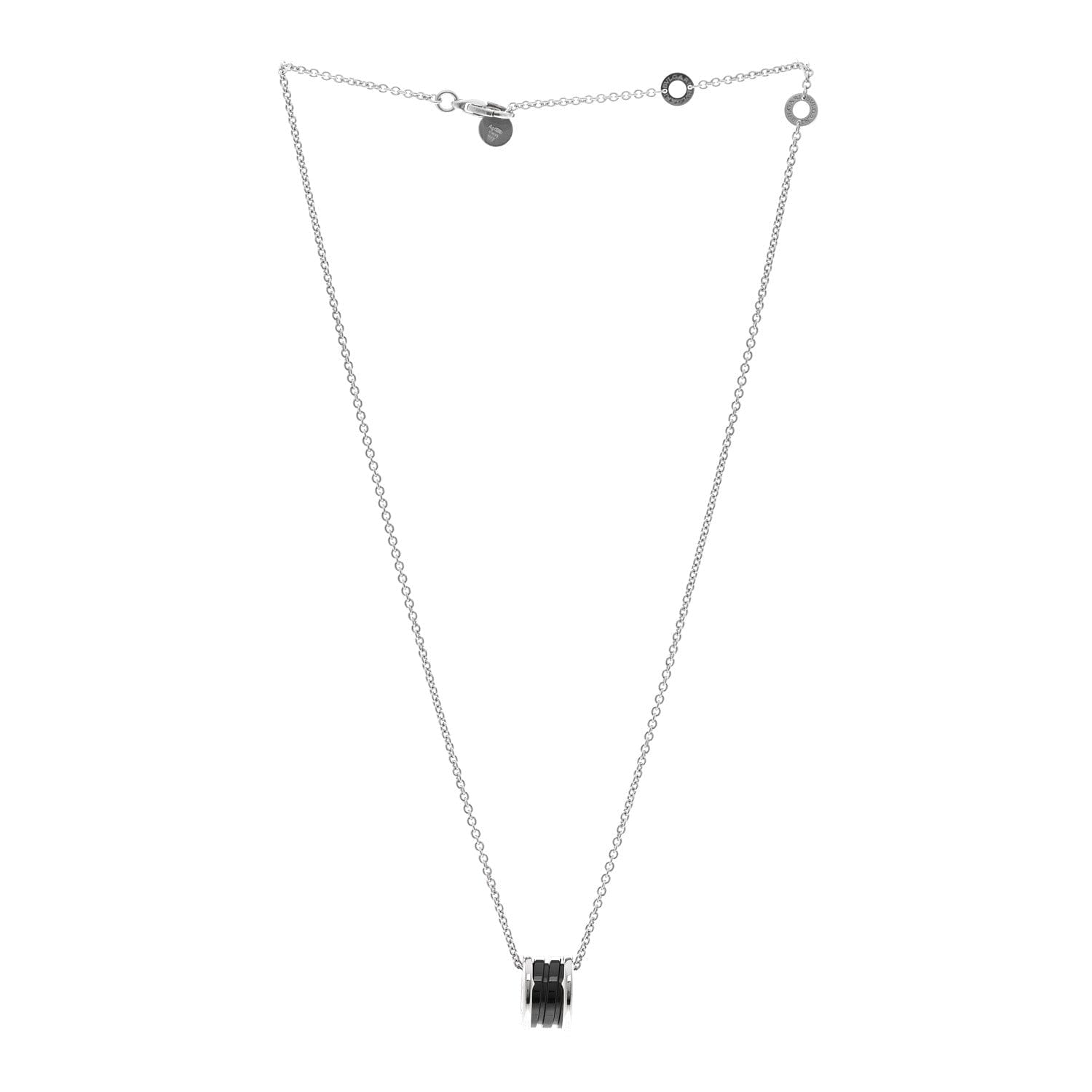 Bulgari Sterling Silver Ceramic Save The Children Pendant Necklace