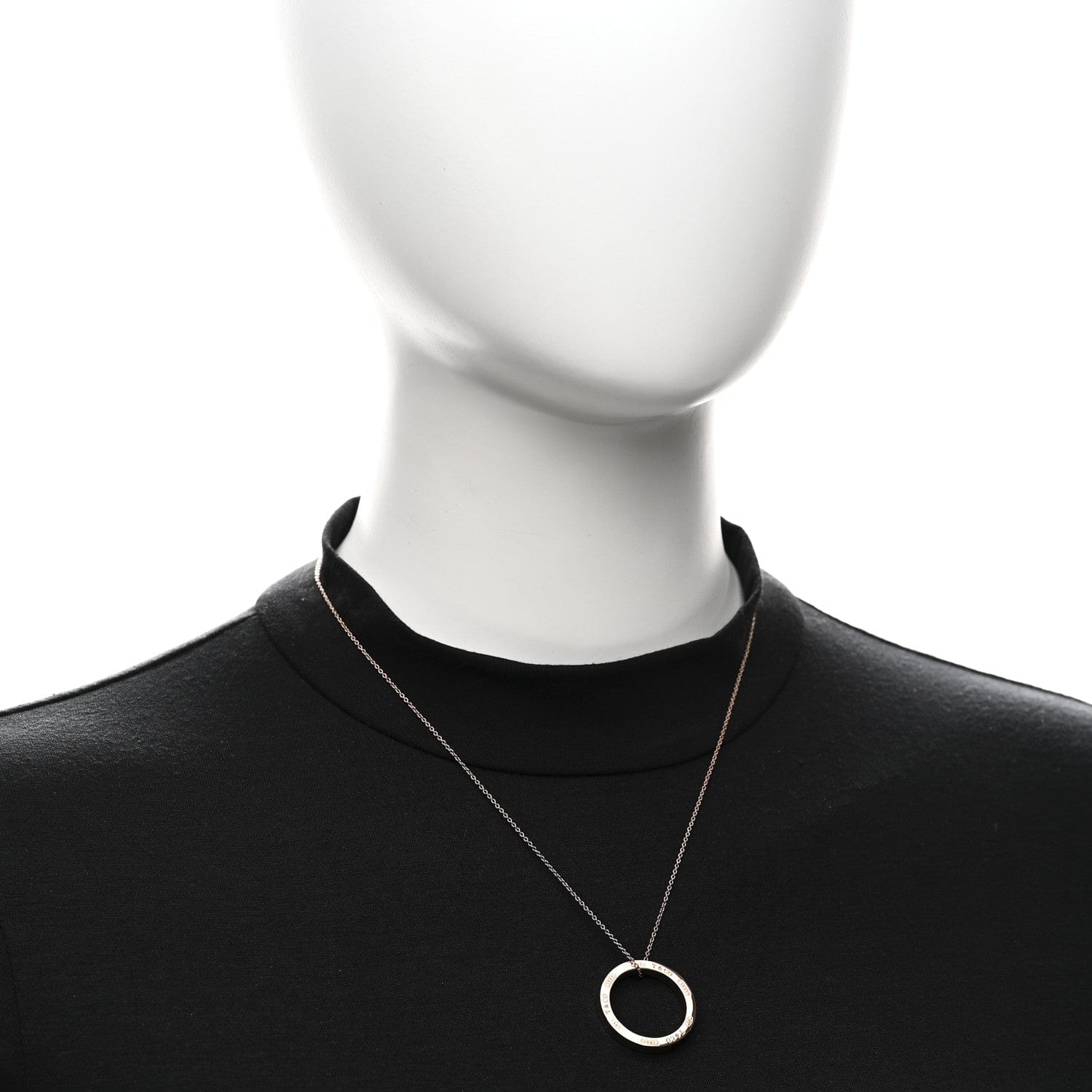 Tiffany Rubedo 1837 Circle Pendant Necklace