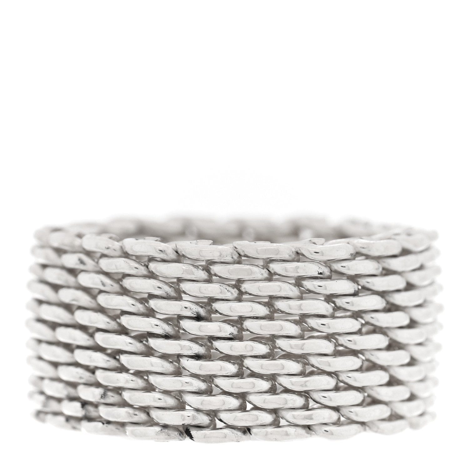 Tiffany Sterling Silver Somerset Mesh Ring 52 6