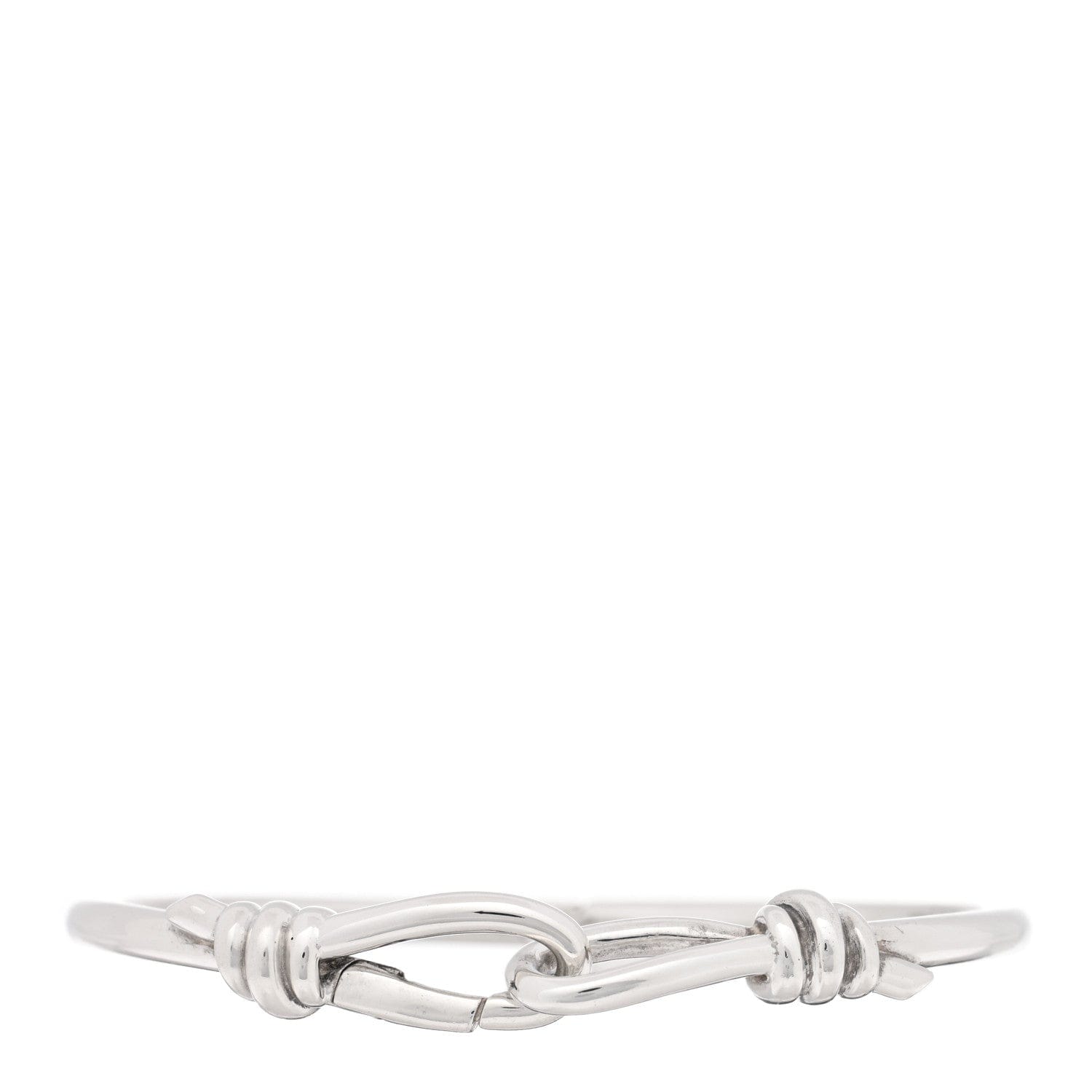Tiffany Sterling Silver Paloma Picasso Knot Hinged Bangle Bracelet