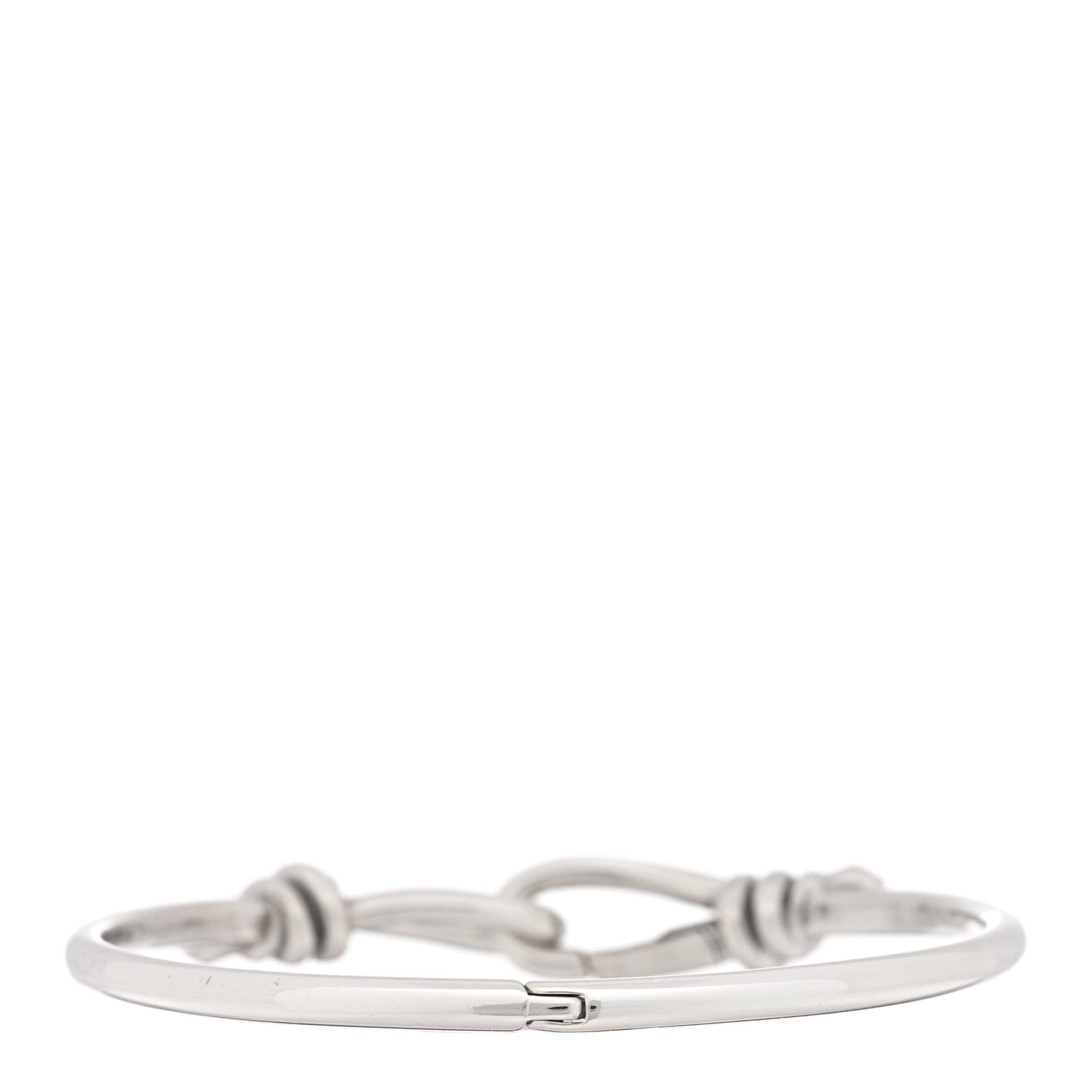 Tiffany Sterling Silver Paloma Picasso Knot Hinged Bangle Bracelet