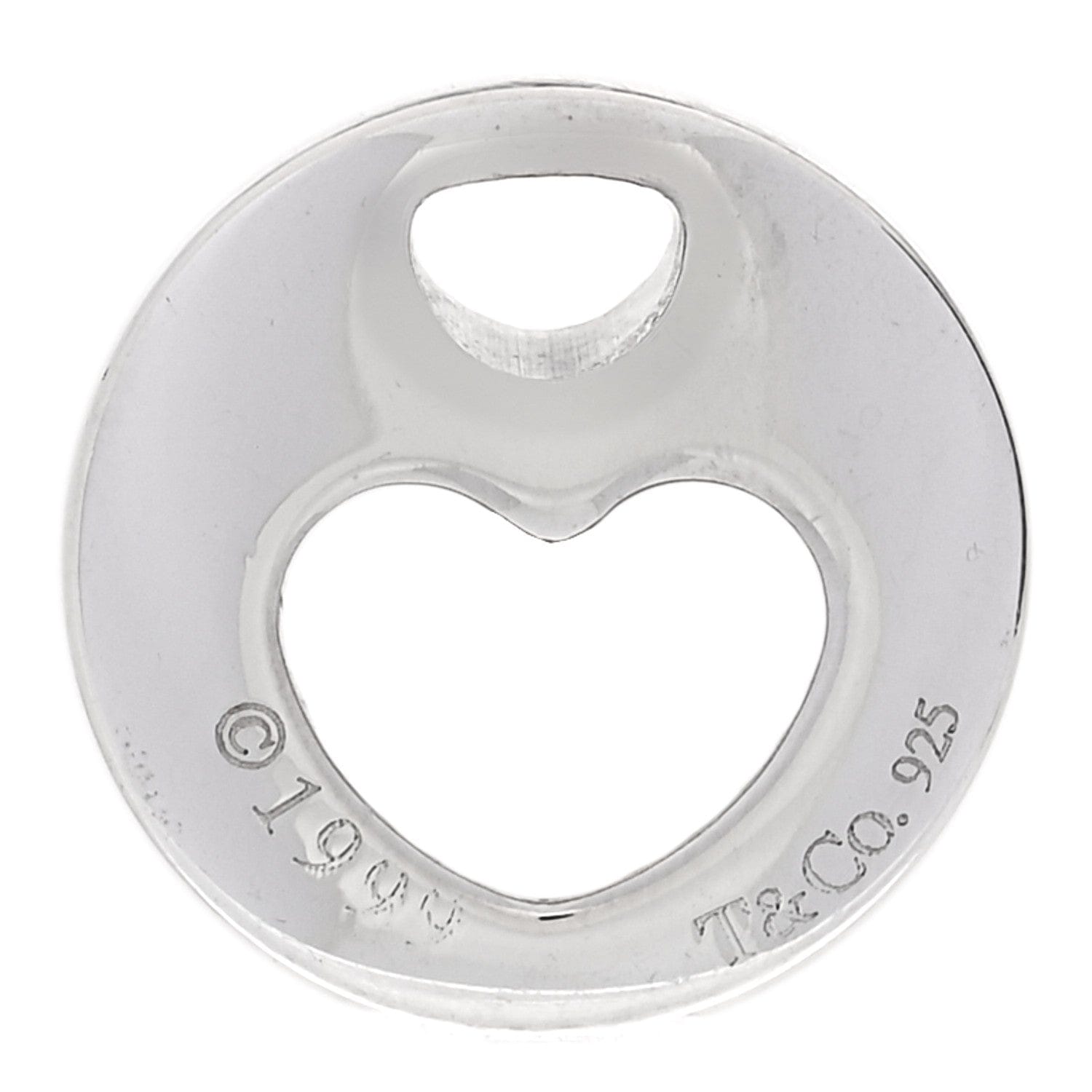 Tiffany Sterling Silver Stencil Heart Pendant