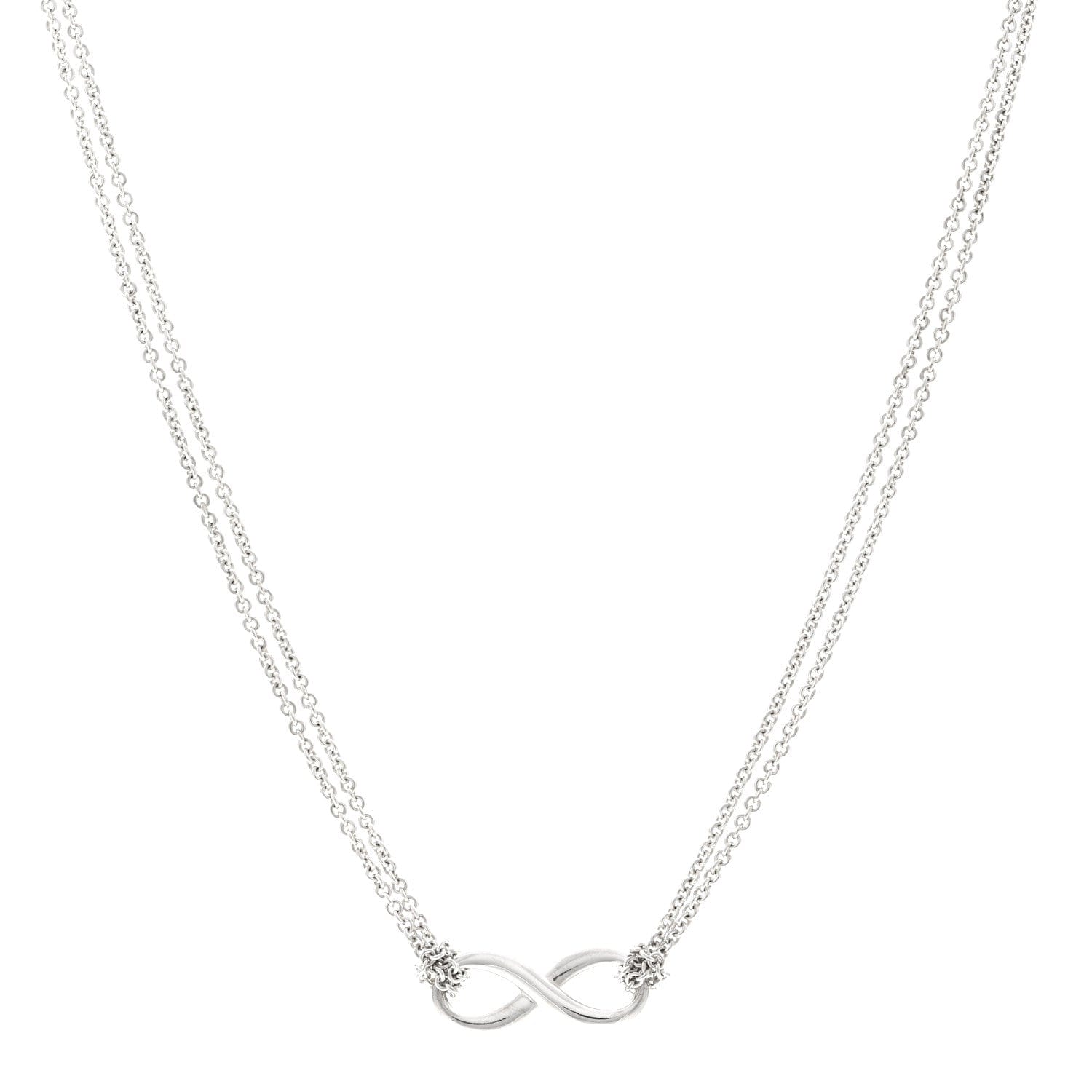 Tiffany Sterling Silver Infinity Pendant Necklace