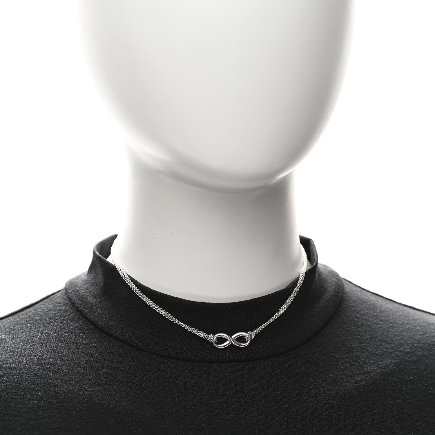 Tiffany Sterling Silver Infinity Pendant Necklace