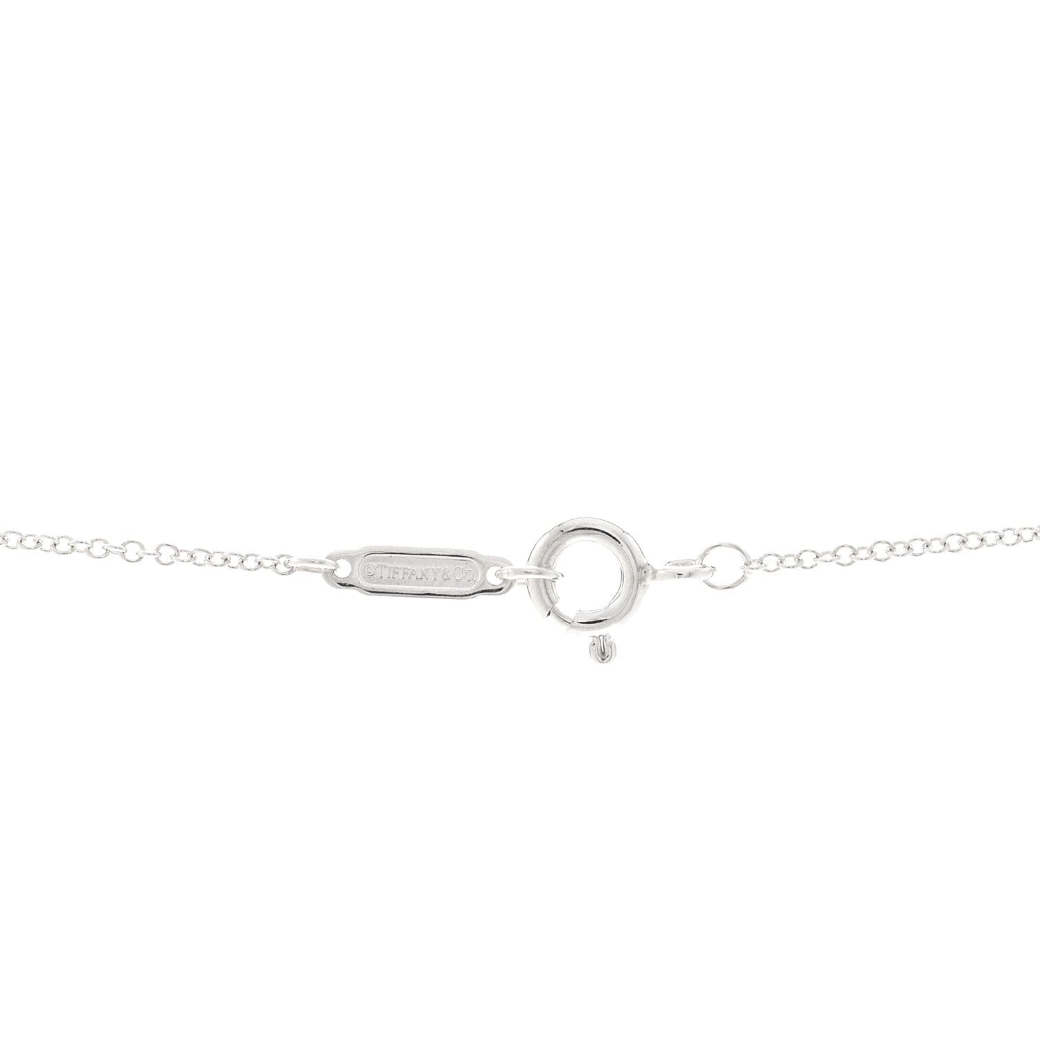 Tiffany Sterling Silver 1837 Interlocking Circles Pendant Necklace