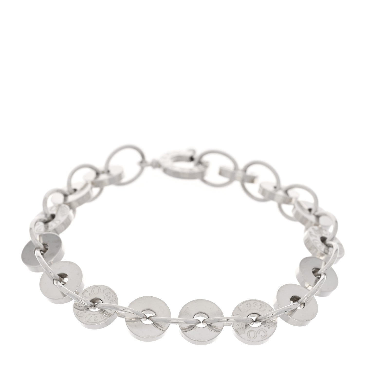 Tiffany Sterling Silver 1837 Circle Bracelet