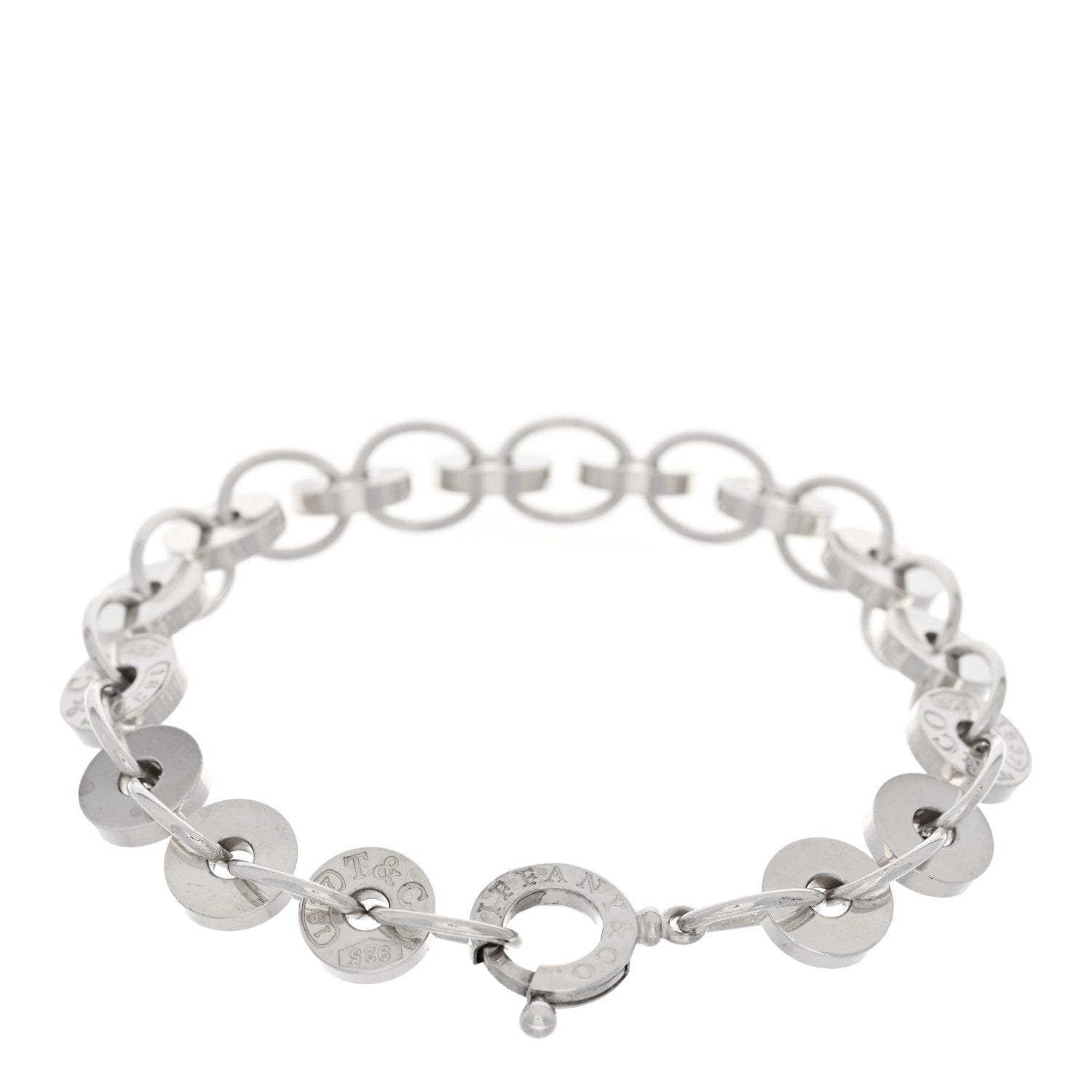 Tiffany Sterling Silver 1837 Circle Bracelet