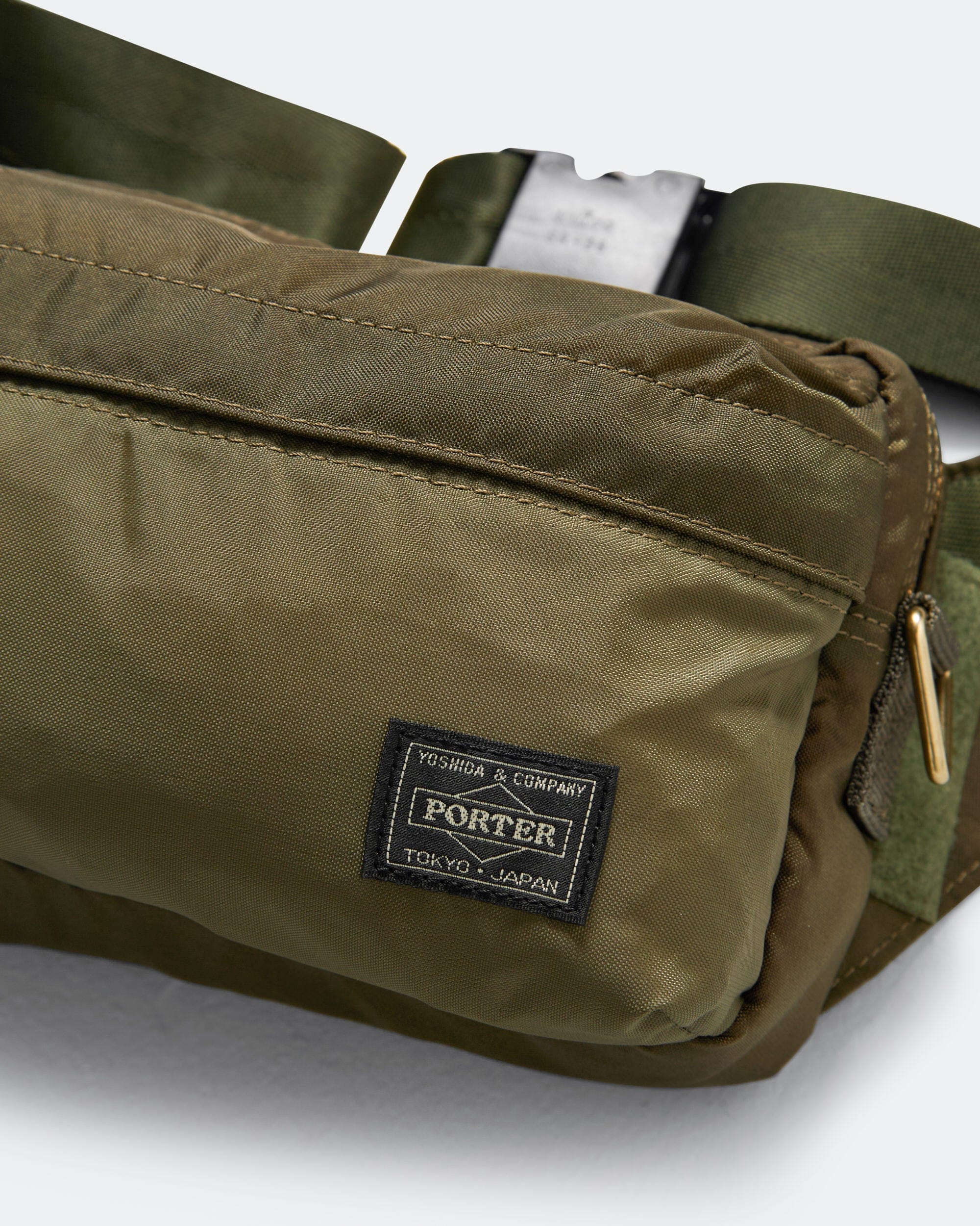 Porter Yoshida & Co FORCE 2WAY Waist Bag - Olive Drab