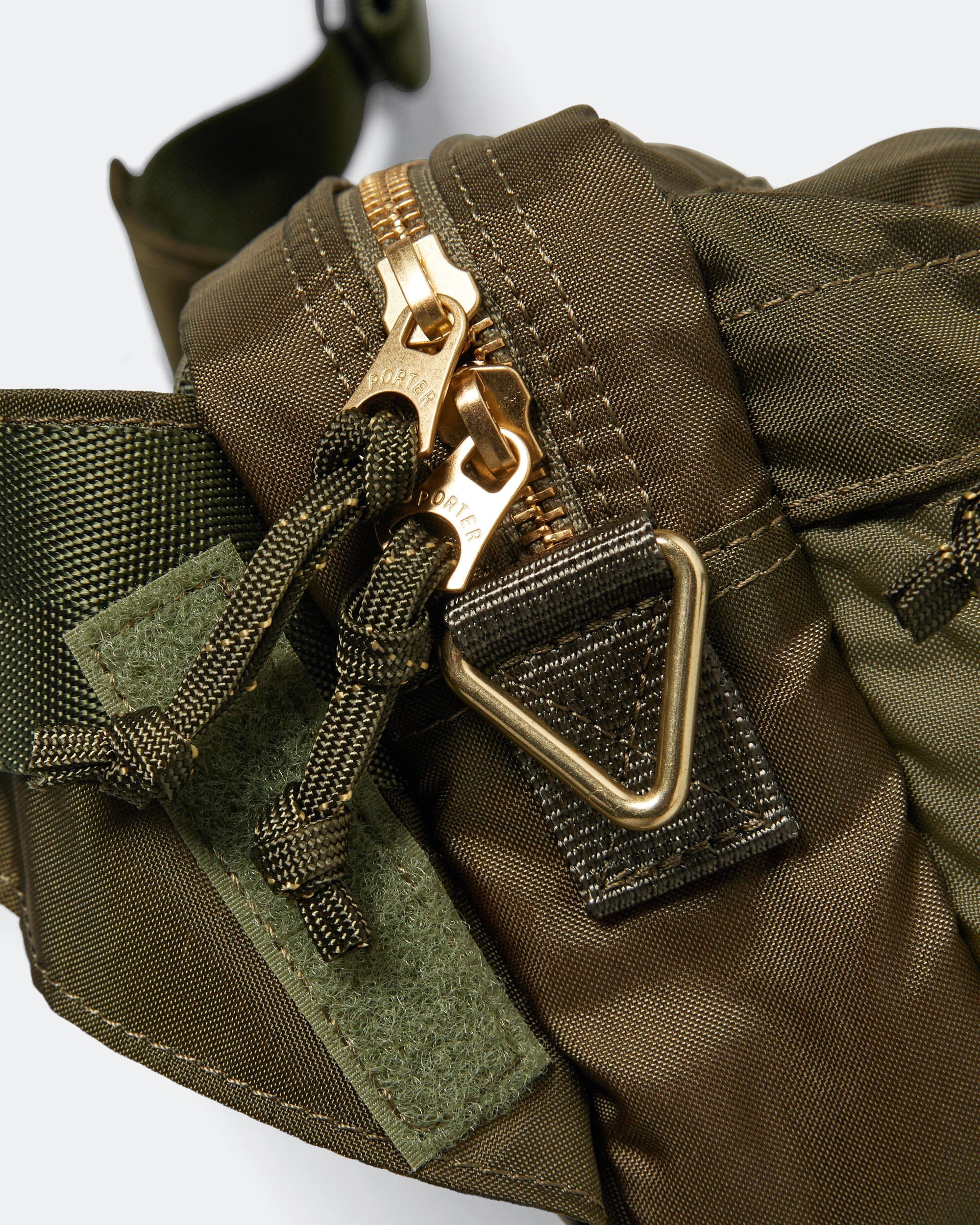 Porter Yoshida & Co FORCE 2WAY Waist Bag - Olive Drab