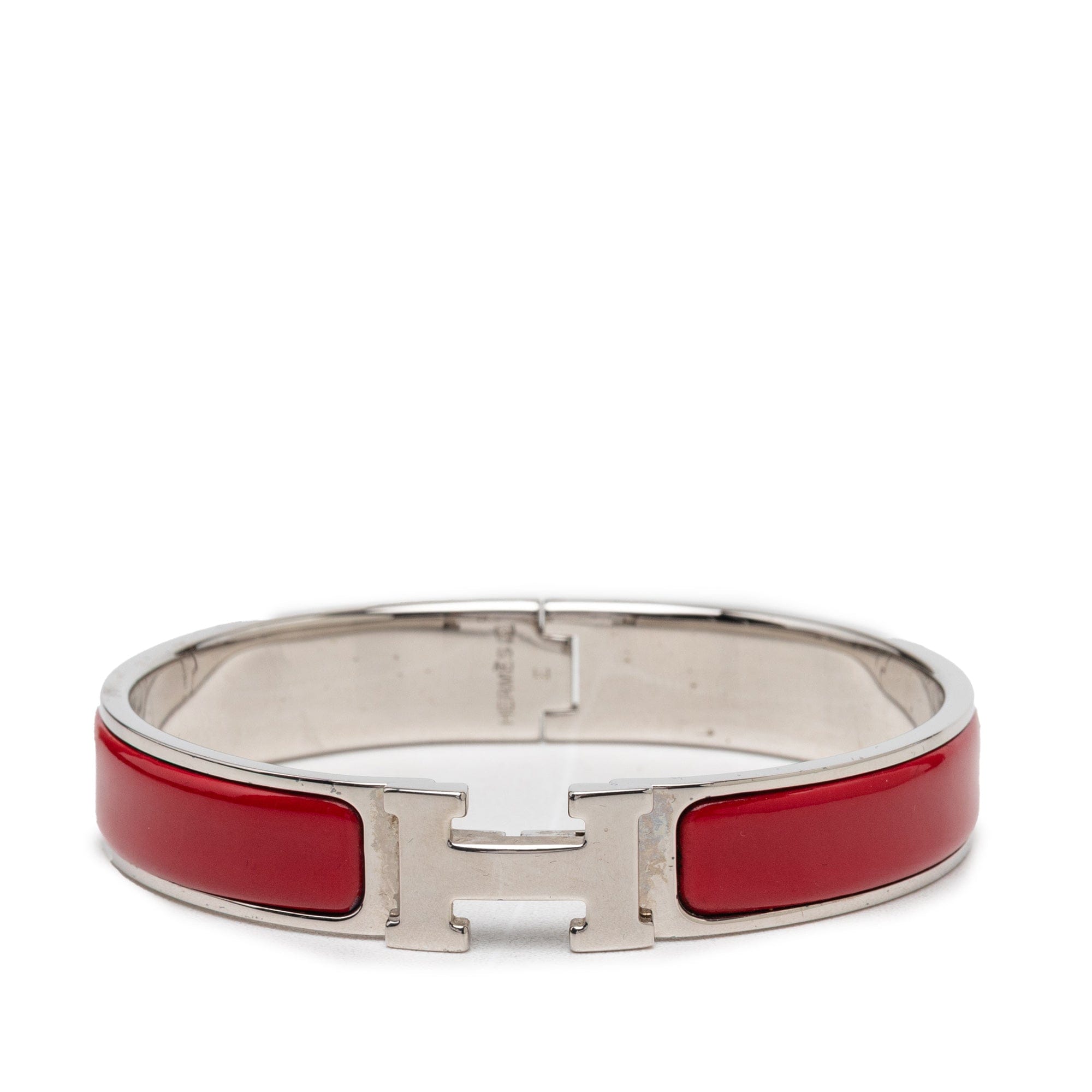 Hermès Narrow Enamel Clic H Bracelet PM