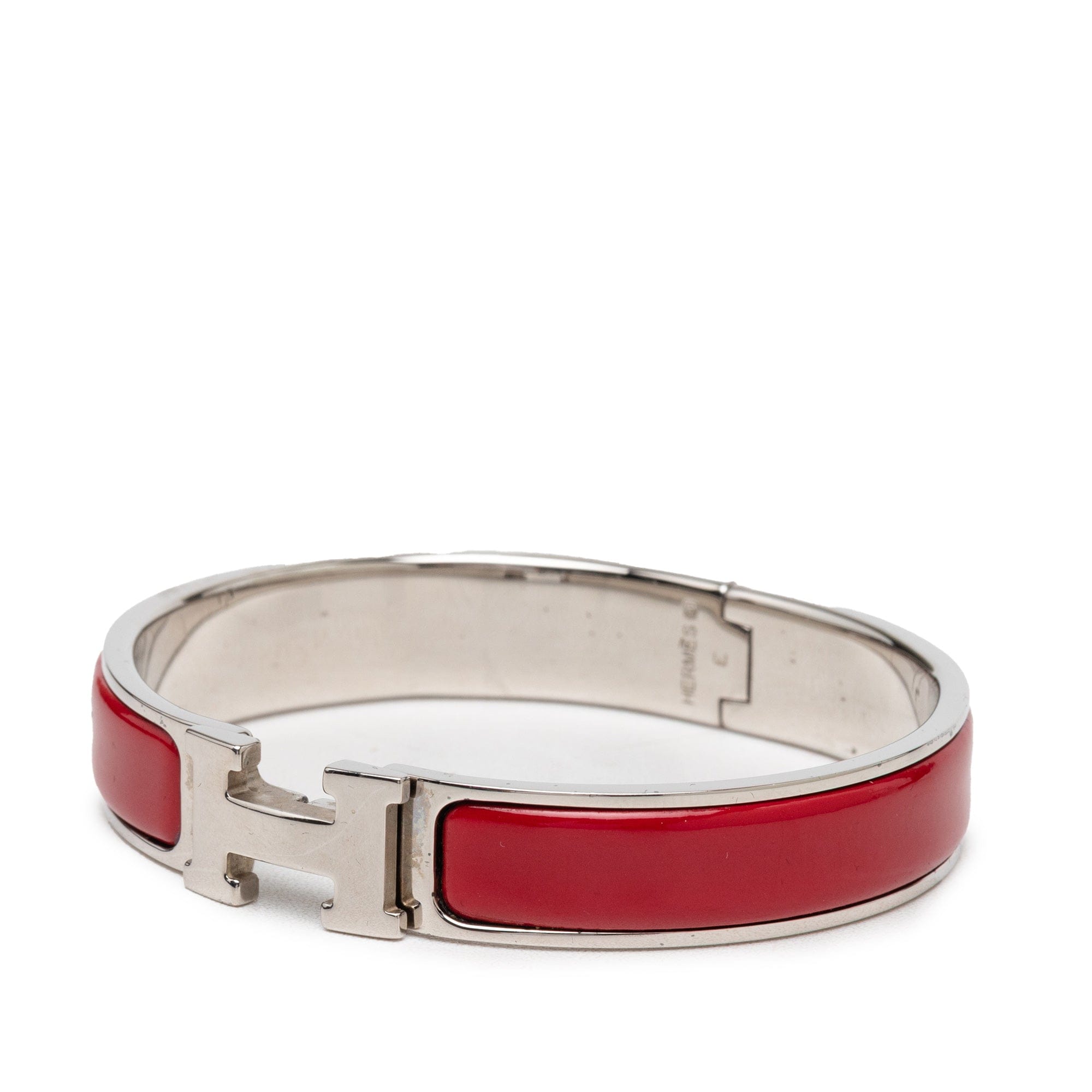 Hermès Narrow Enamel Clic H Bracelet PM
