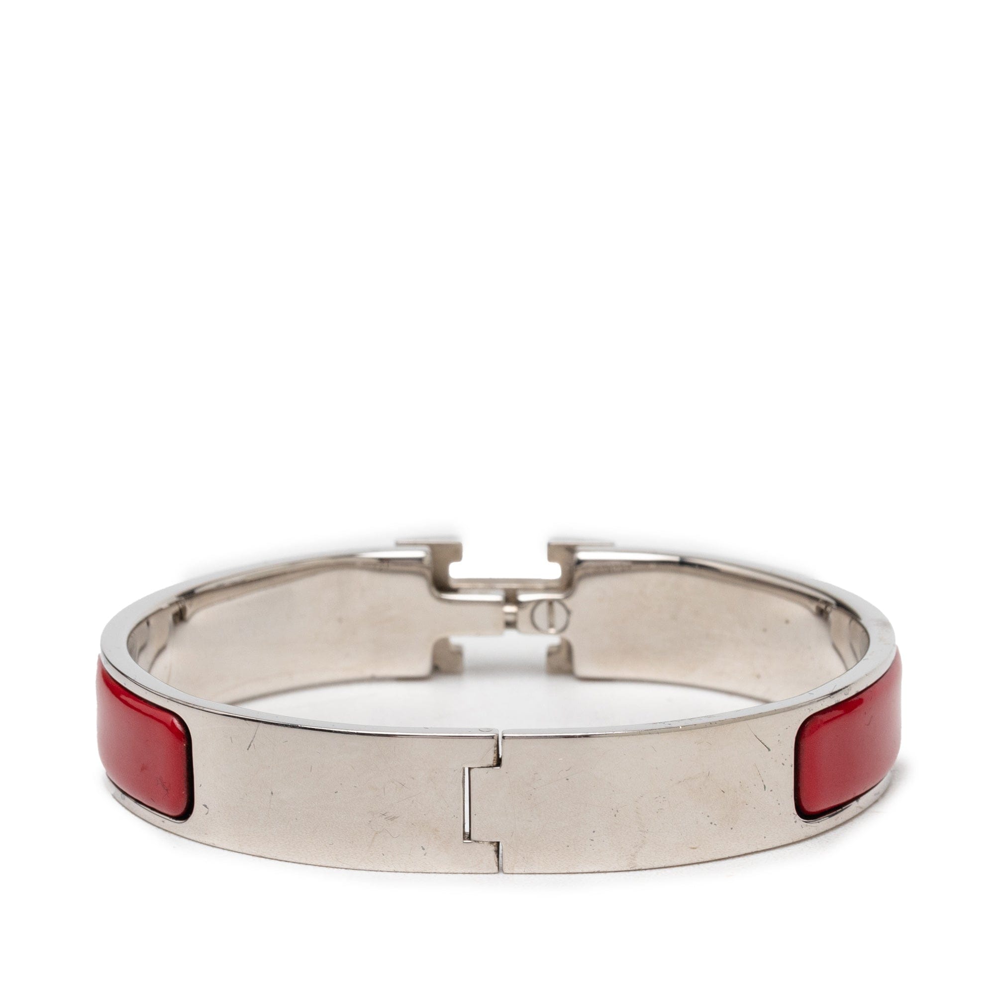 Hermès Narrow Enamel Clic H Bracelet PM