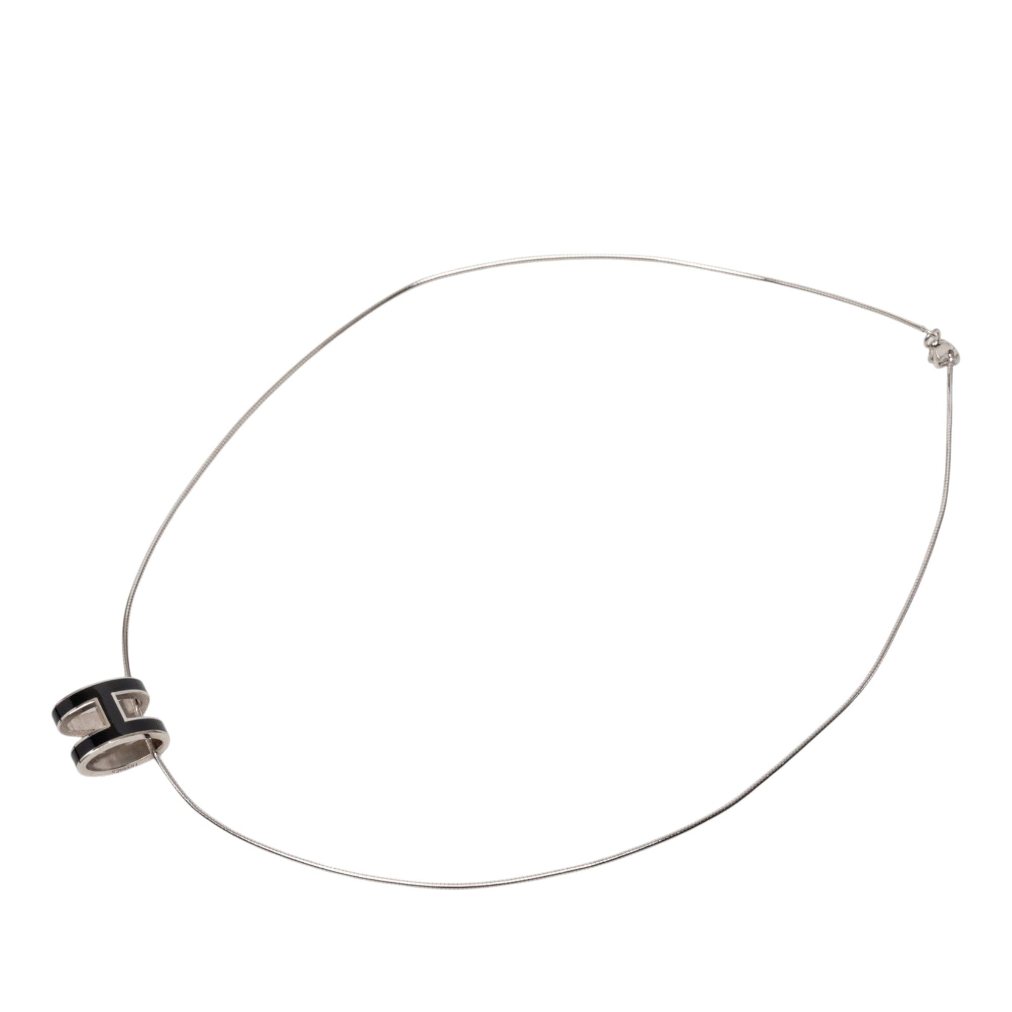 Hermès Enamel Pop H Pendant Necklace