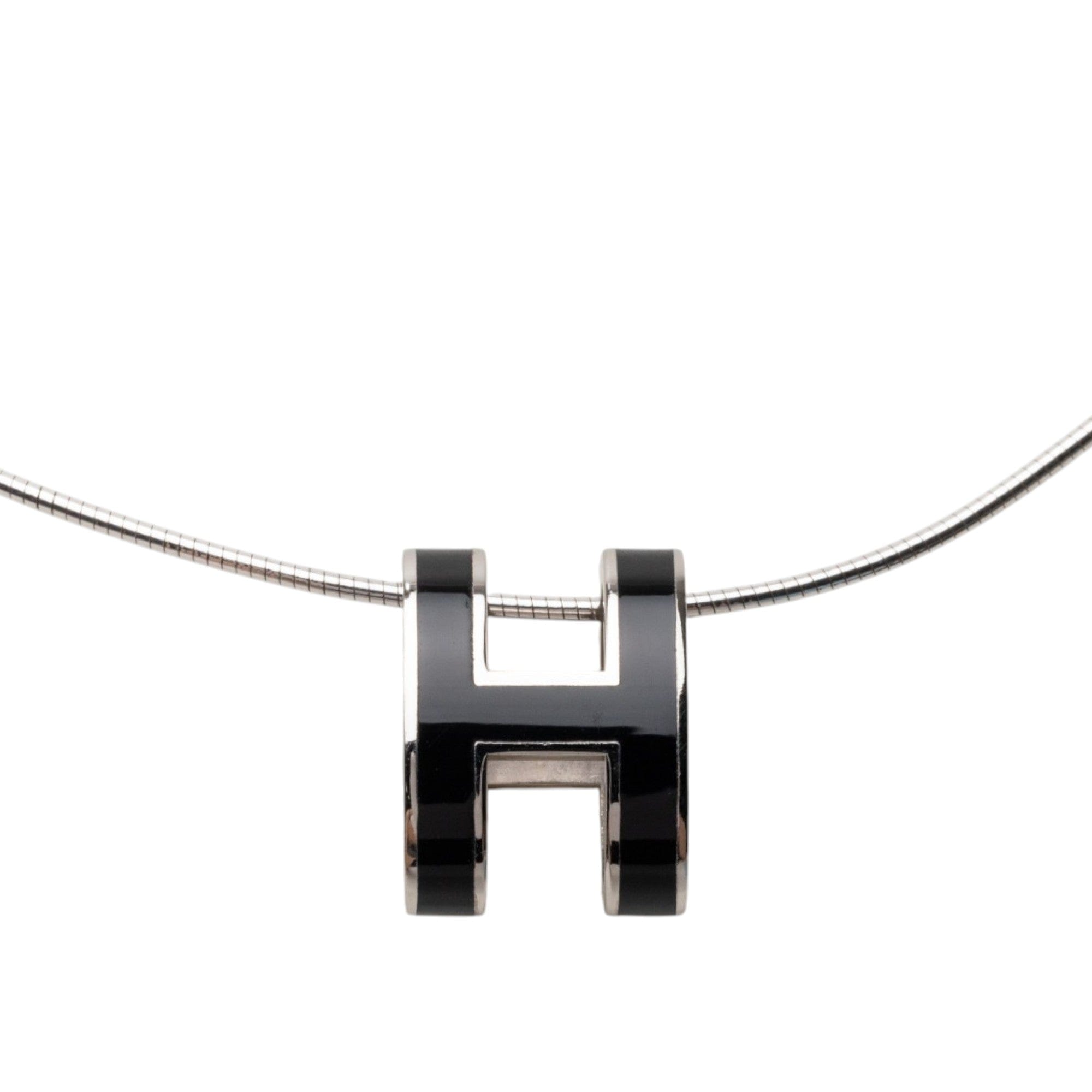 Hermès Enamel Pop H Pendant Necklace