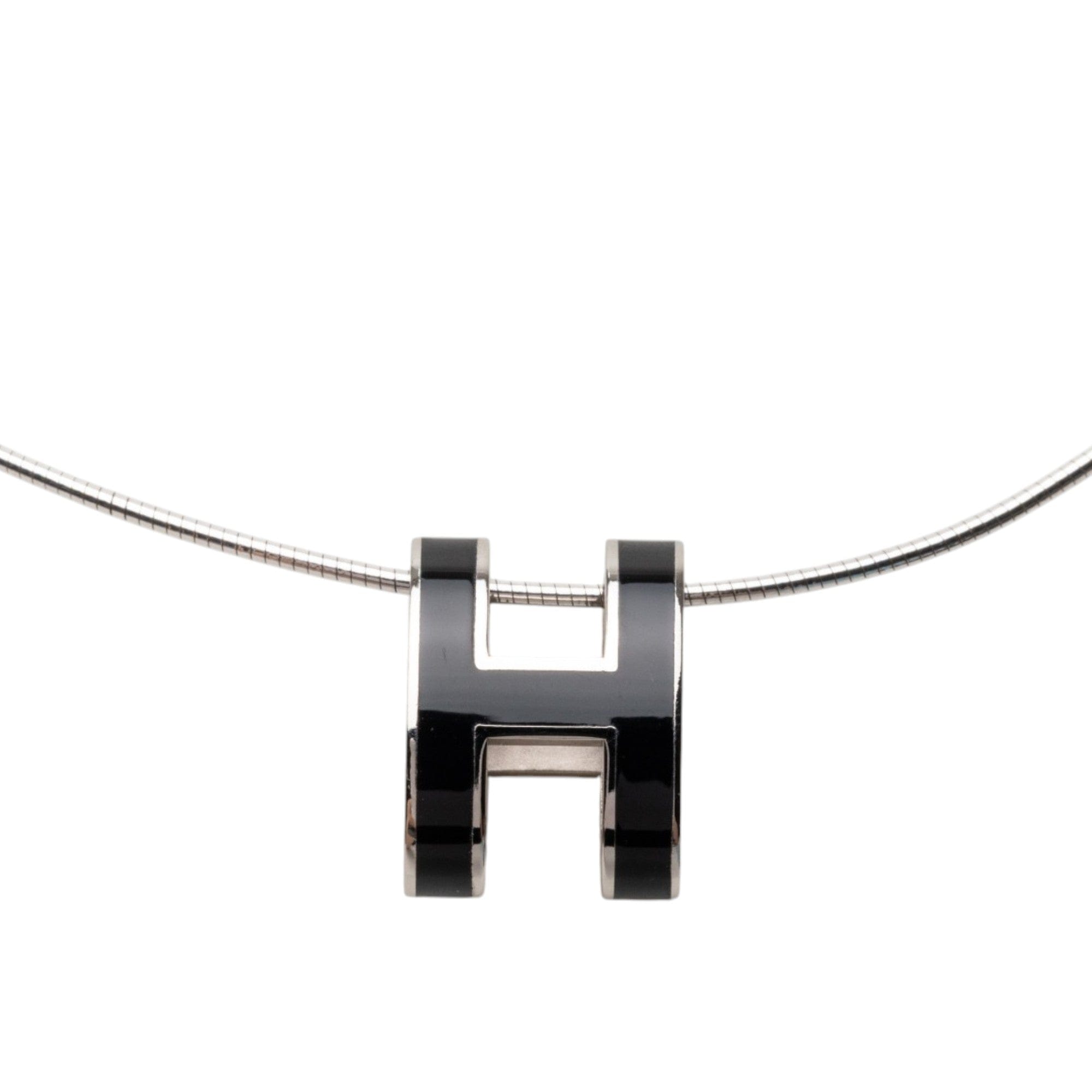 Hermès Enamel Pop H Pendant Necklace