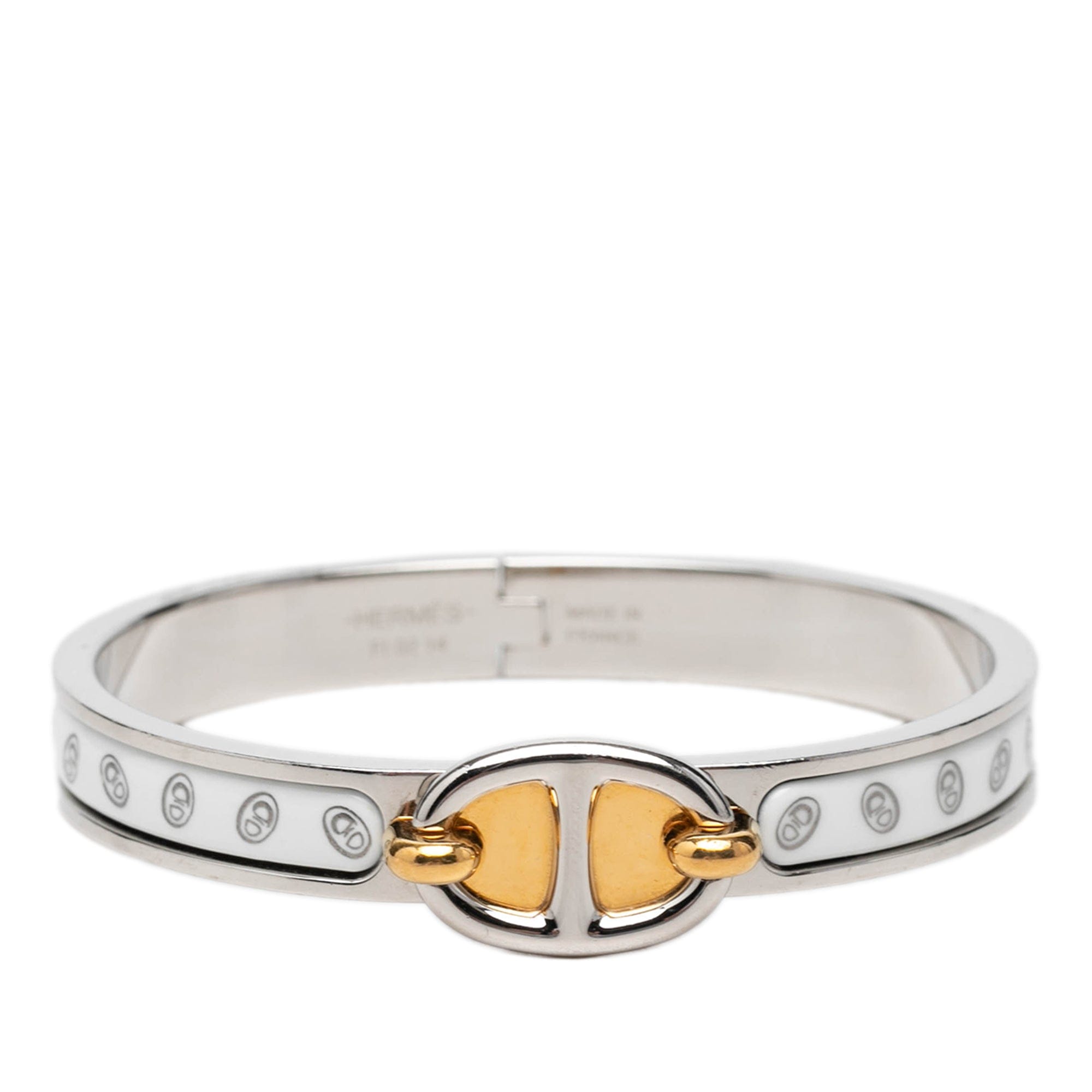 Hermès Narrow Chaine d Ancre Maillon Enamel Clic Bracelet PM