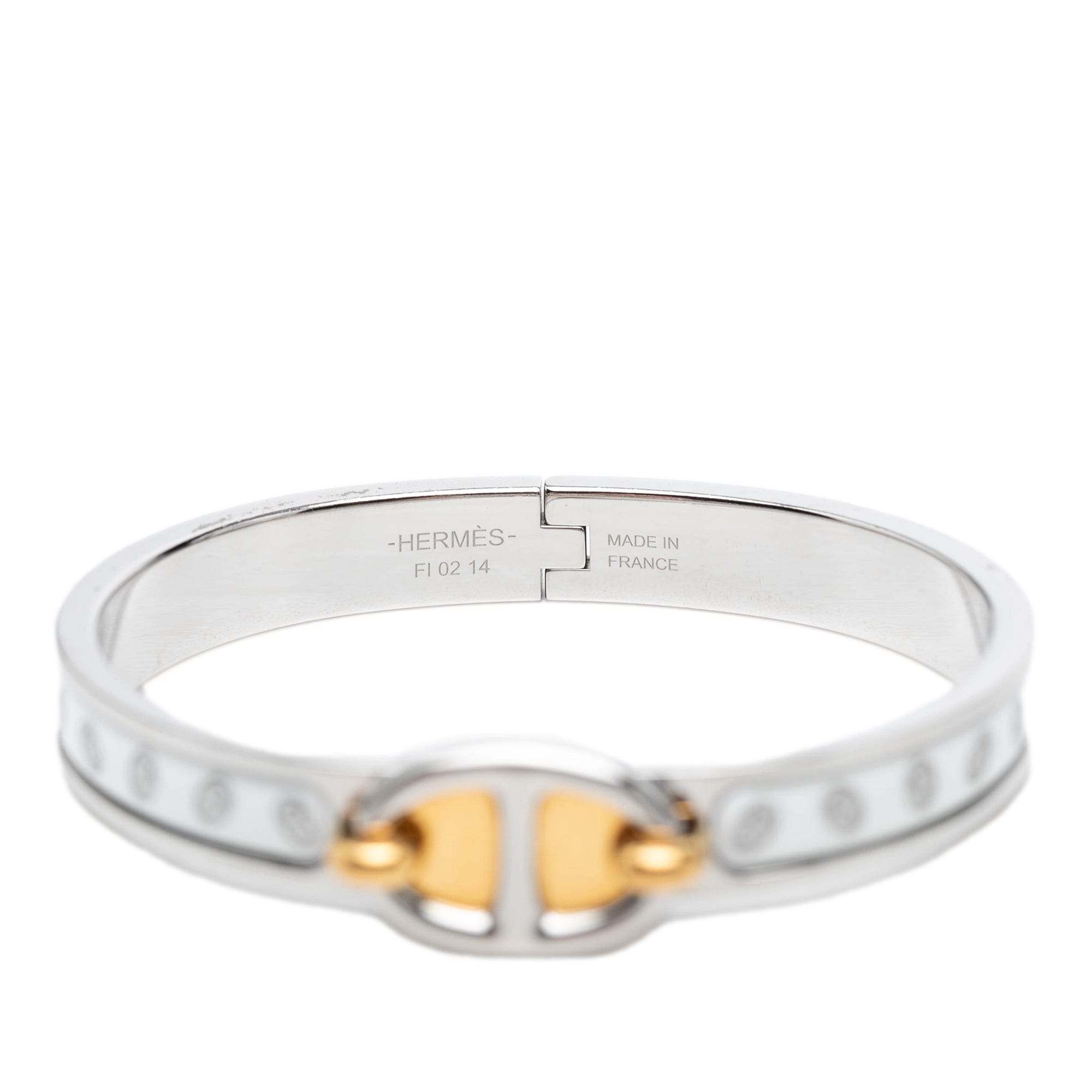 Hermès Narrow Chaine d Ancre Maillon Enamel Clic Bracelet PM