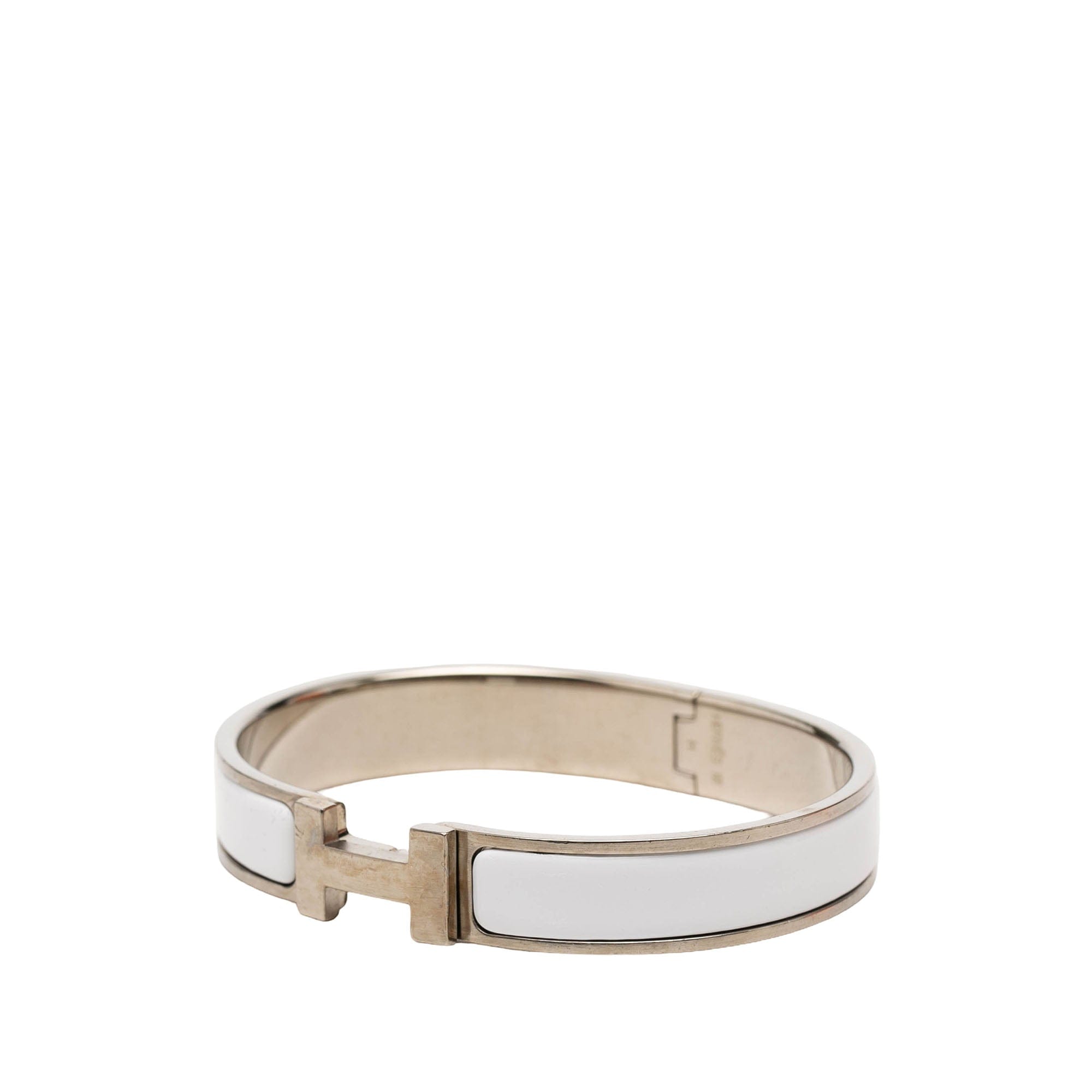 Hermès Narrow Enamel Clic H Bracelet GM