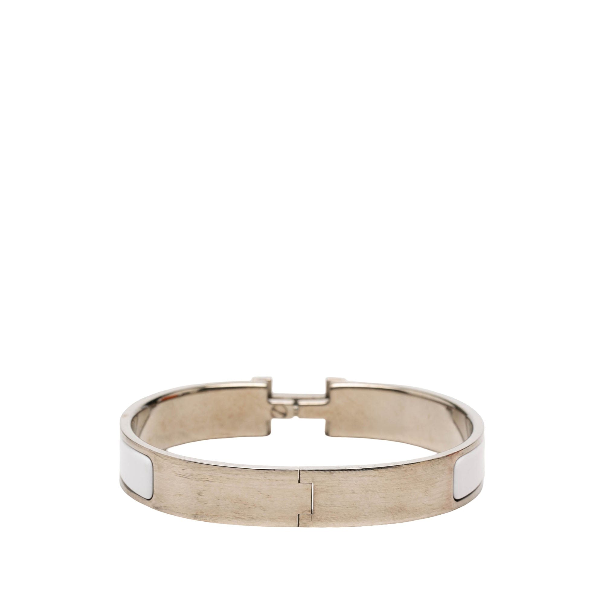 Hermès Narrow Enamel Clic H Bracelet GM