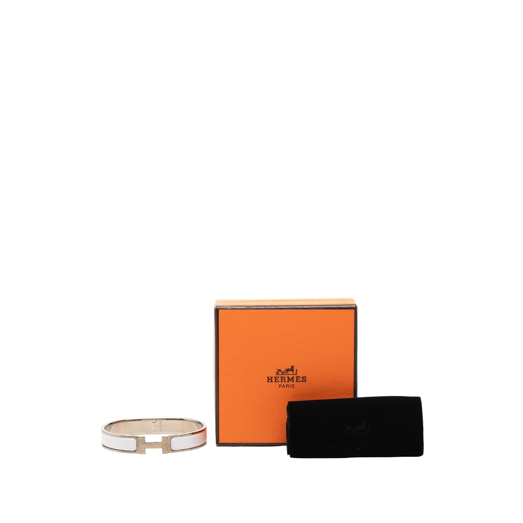 Hermès Narrow Enamel Clic H Bracelet GM