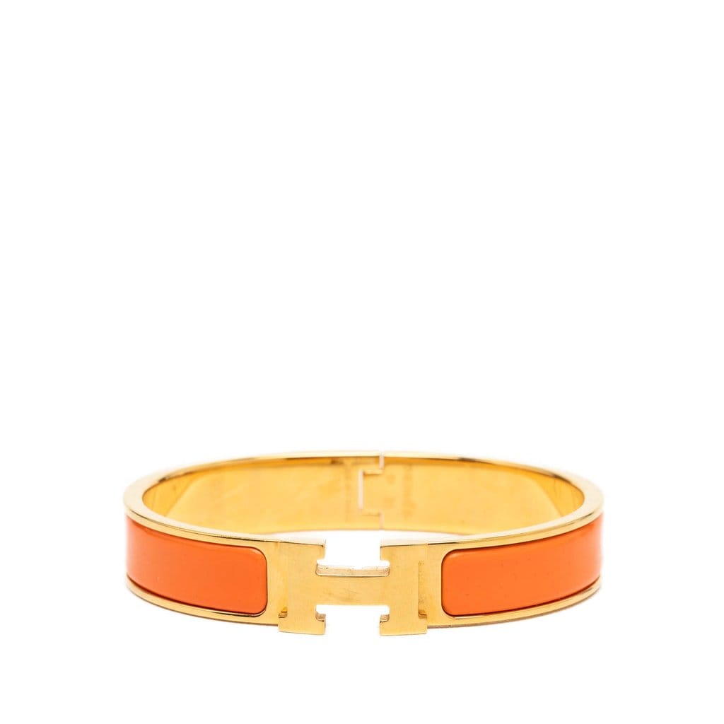 Hermès Narrow Enamel Clic H Bracelet PM