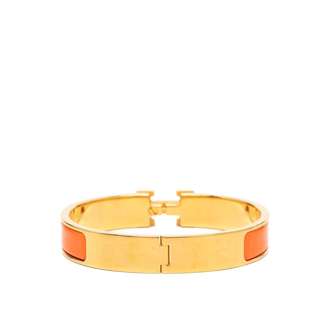 Hermès Narrow Enamel Clic H Bracelet PM