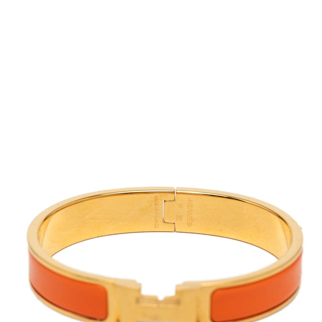 Hermès Narrow Enamel Clic H Bracelet PM