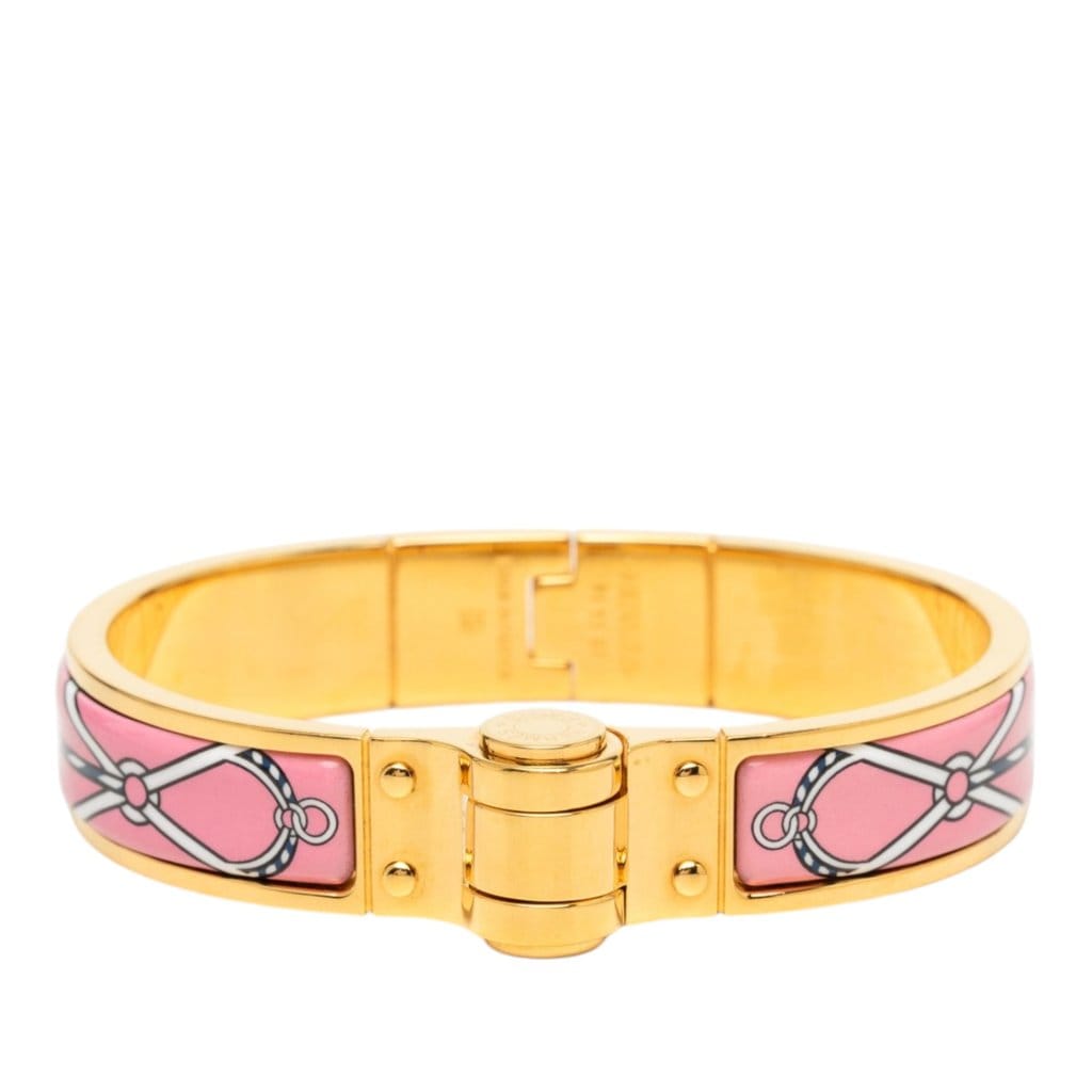 Hermès Narrow Charniere Uni Enamel Bracelet