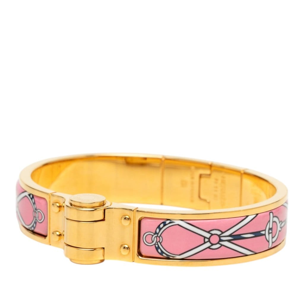 Hermès Narrow Charniere Uni Enamel Bracelet