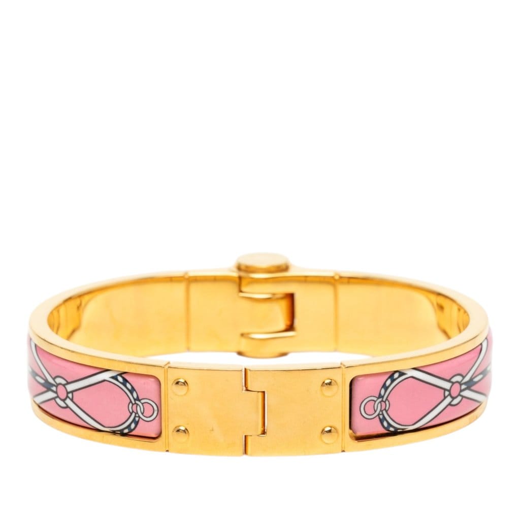 Hermès Narrow Charniere Uni Enamel Bracelet