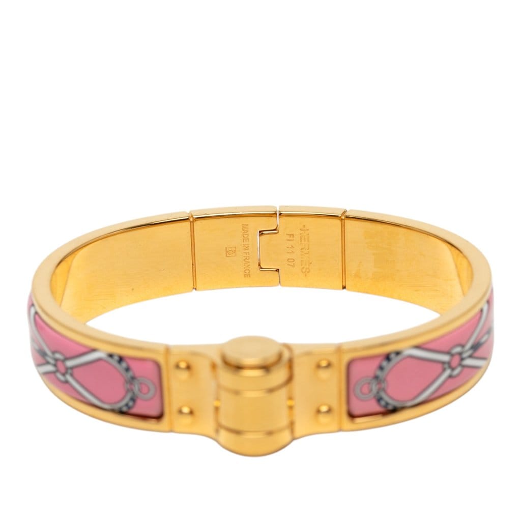 Hermès Narrow Charniere Uni Enamel Bracelet