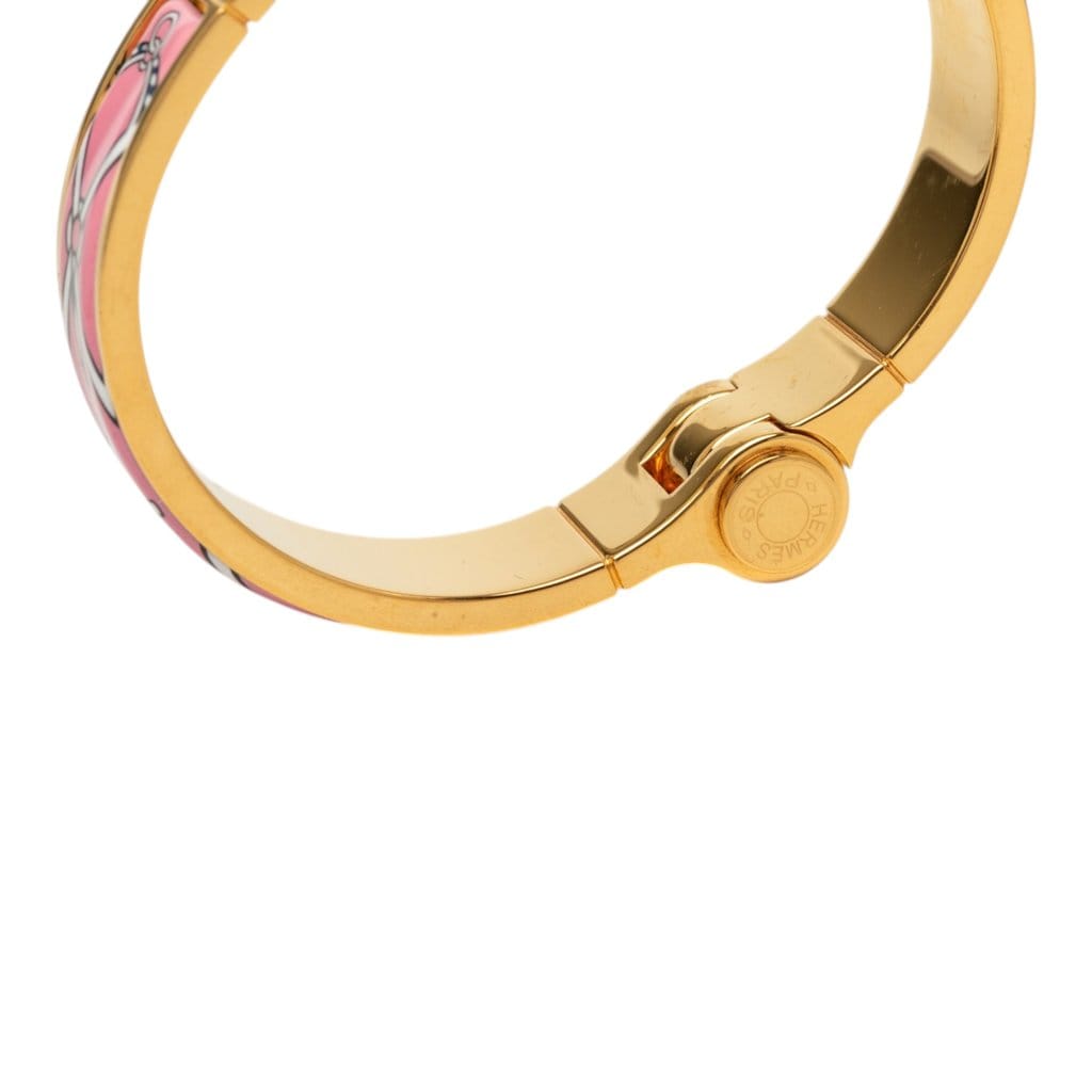 Hermès Narrow Charniere Uni Enamel Bracelet