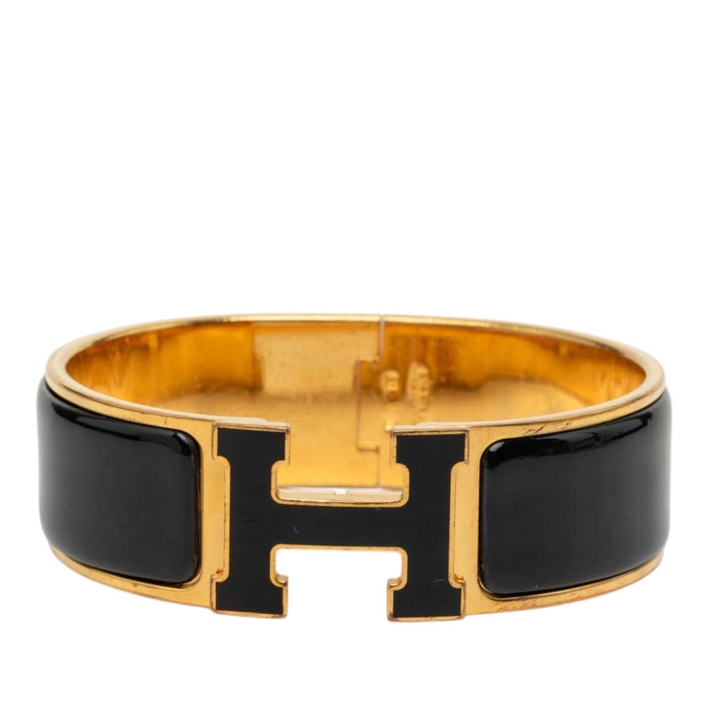 Hermès Wide Enamel Clic Clac H Bracelet PM