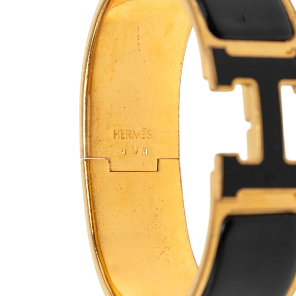 Hermès Wide Enamel Clic Clac H Bracelet PM