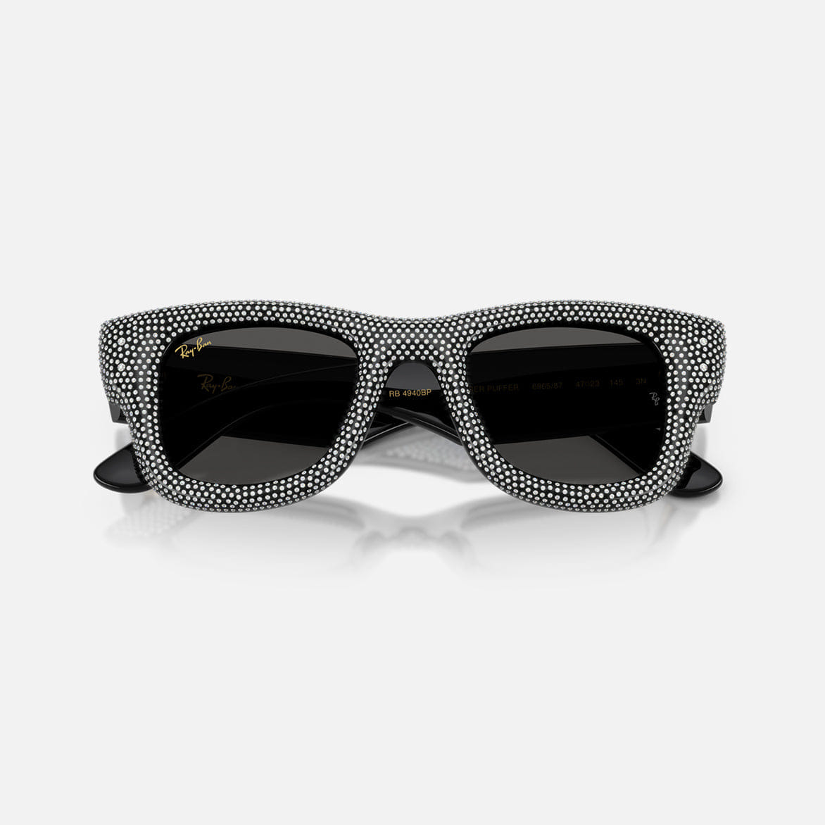 RAY-BAN A$AP ROCKY x RAY - BAN WAYFARER PUFFER CRYSTAL PAVÉ EDITION - BLACK