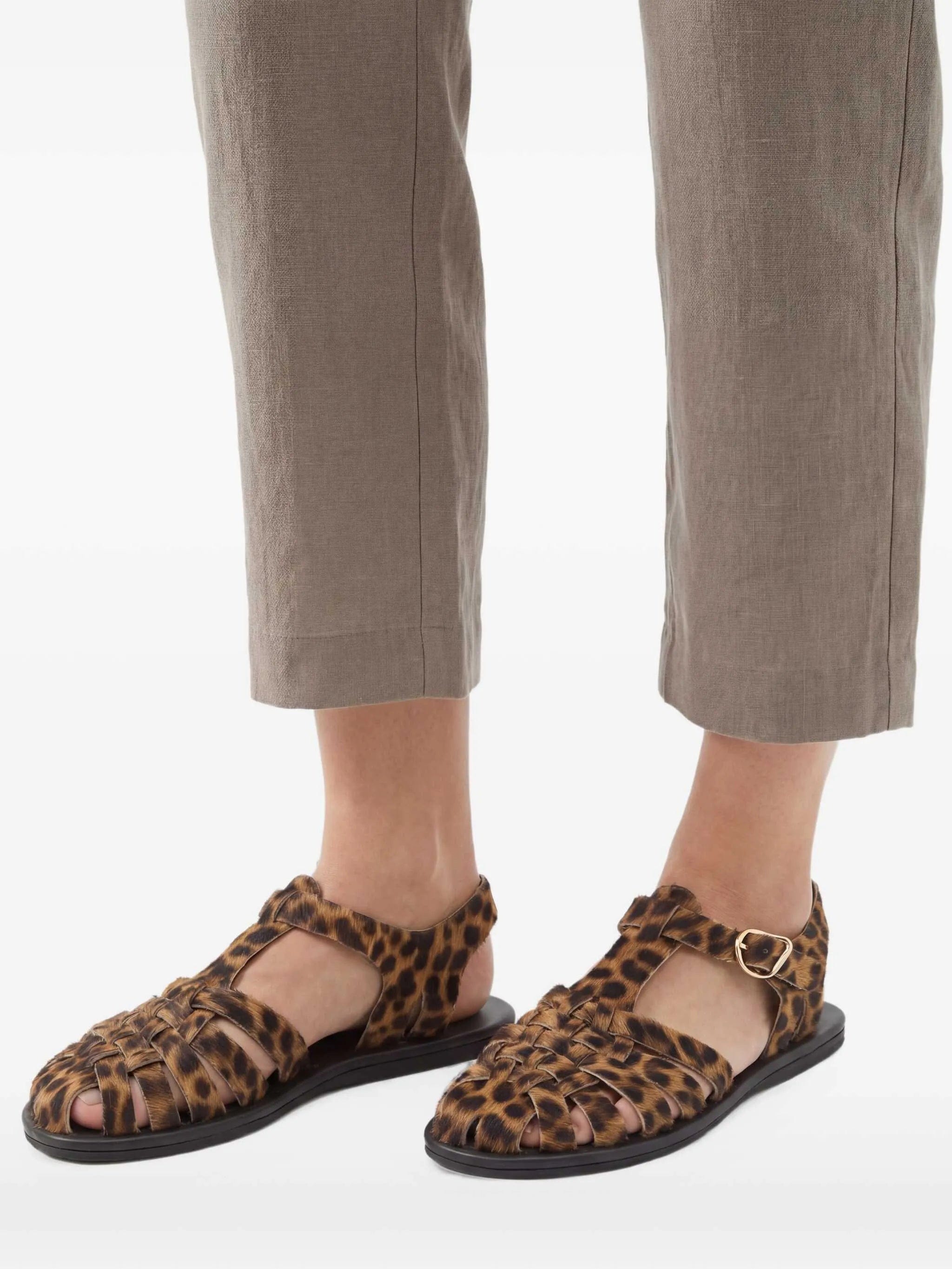Ancient Greek Sandals Karina pony cage sandals