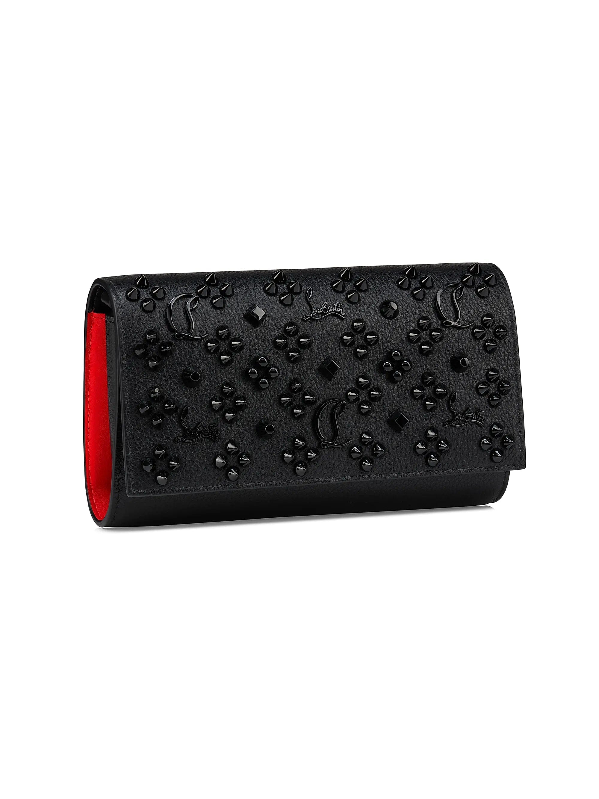 Christian Louboutin Paloma Grained Calf Leather Chain Wallet