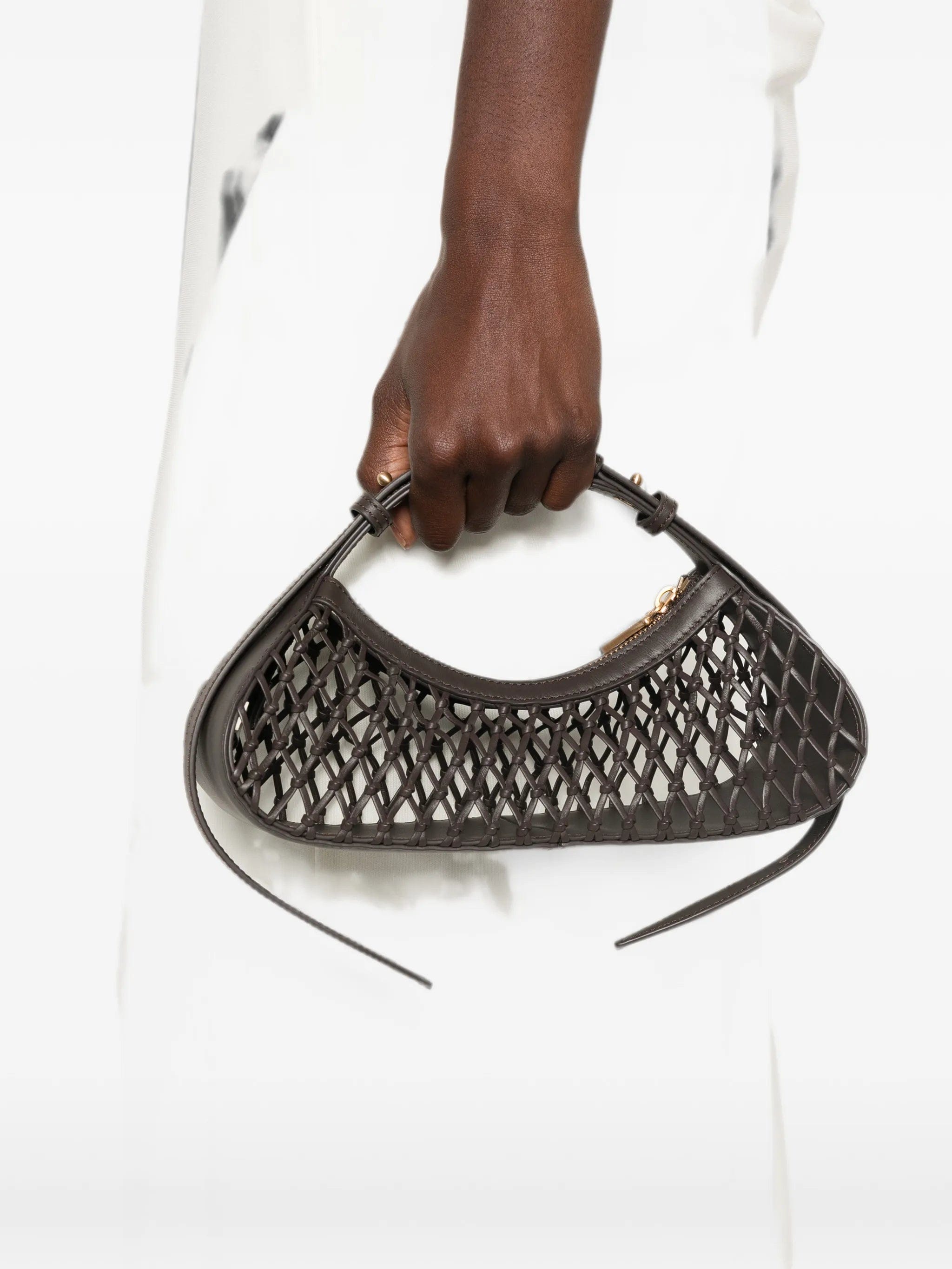 Cult Gaia Shala lattice shoulder bag