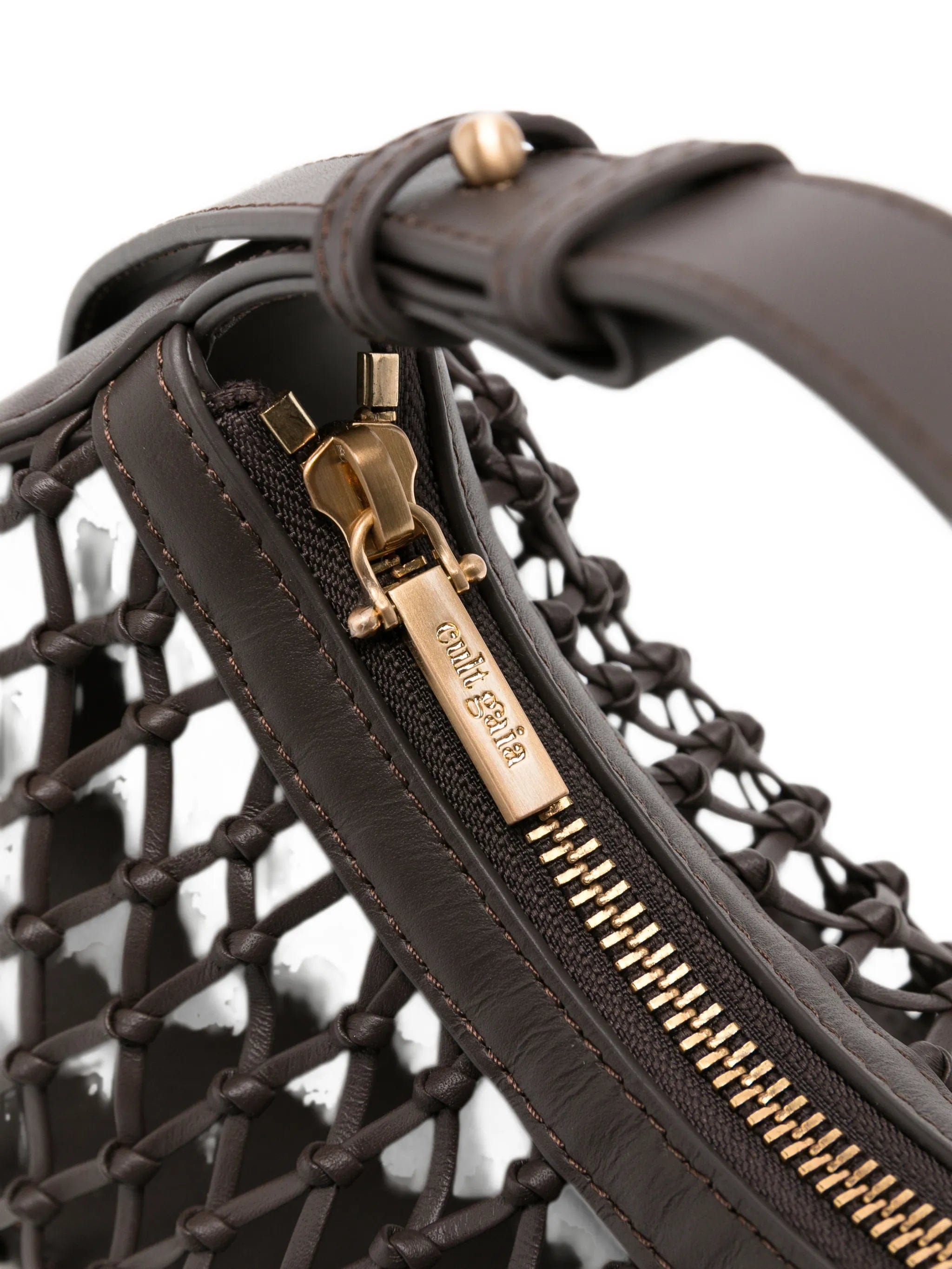 Cult Gaia Shala lattice shoulder bag
