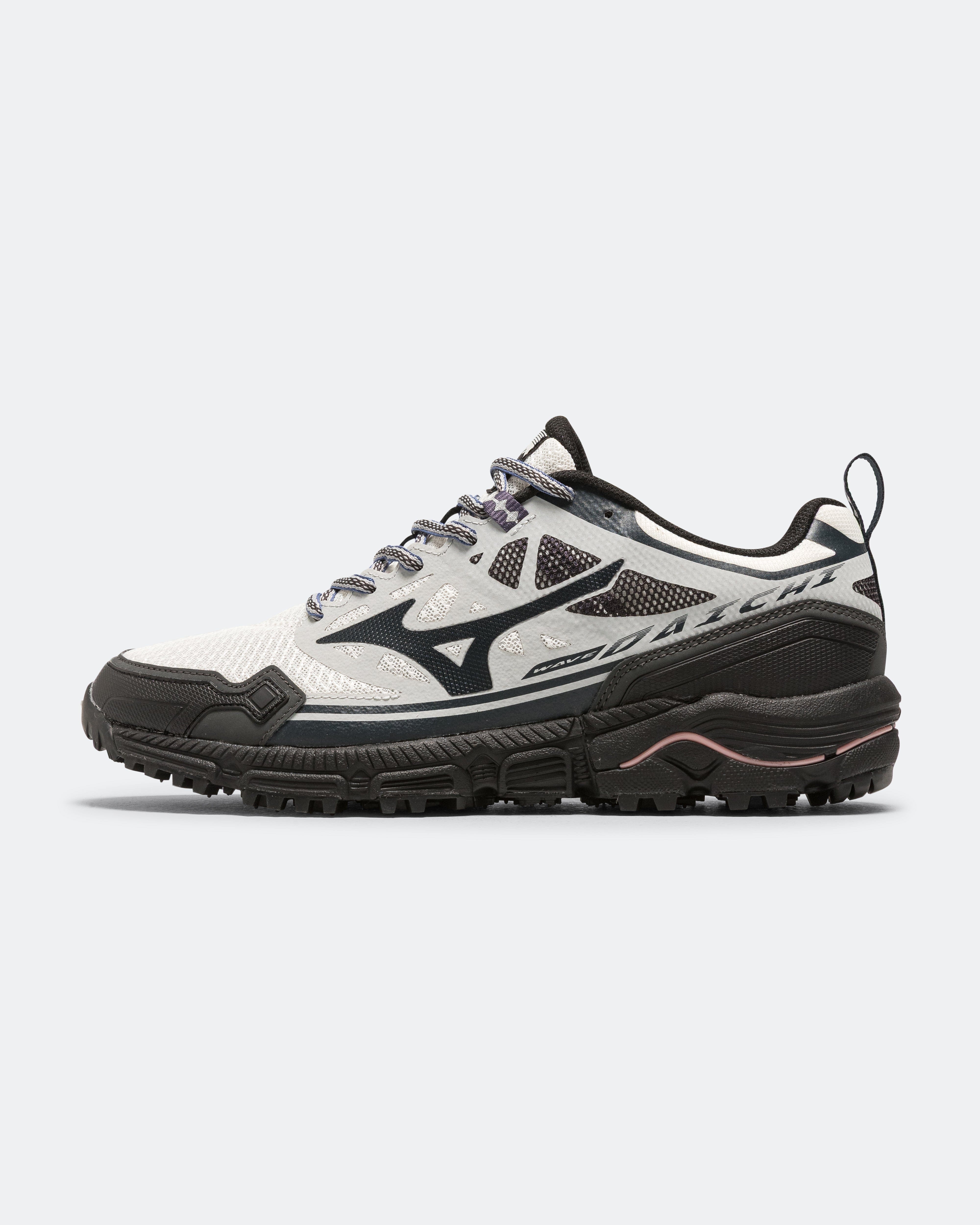 Mizuno Wave Daichi LS - Snow White/Carbon - Black