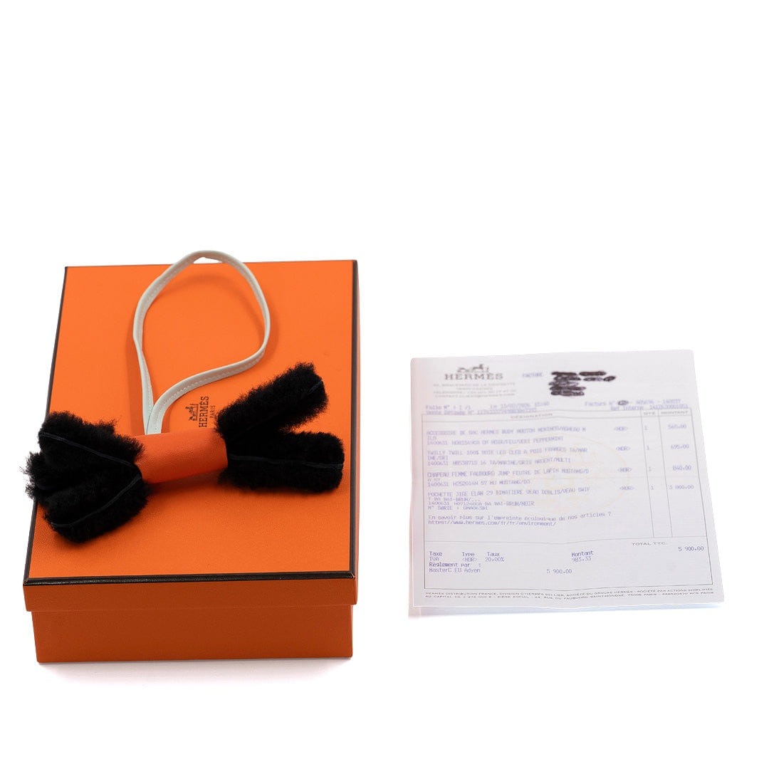 Hermès Budy Charm - Noir/Feu/Vert Peppermint