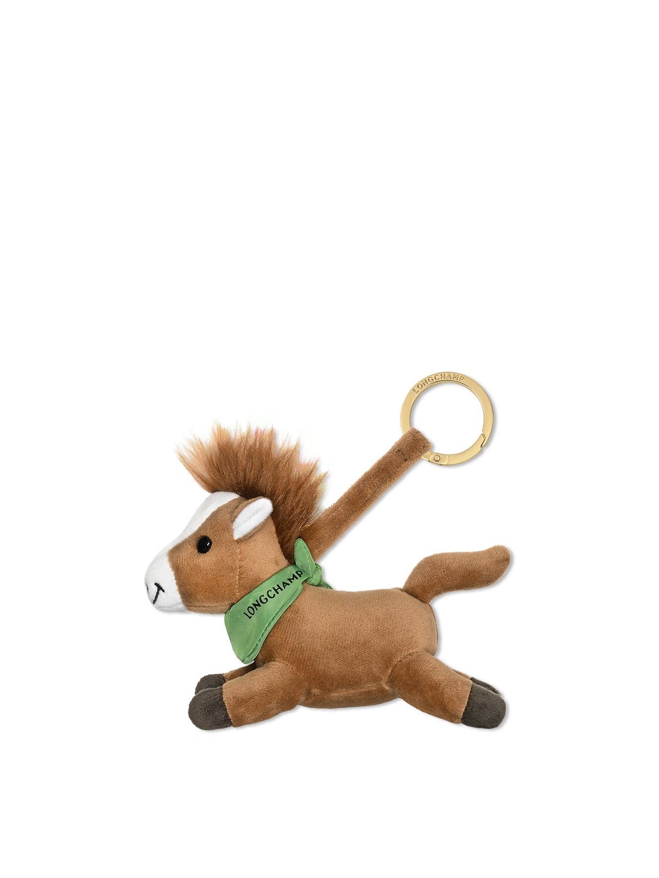 Longchamp Freehorse Keyring Brown