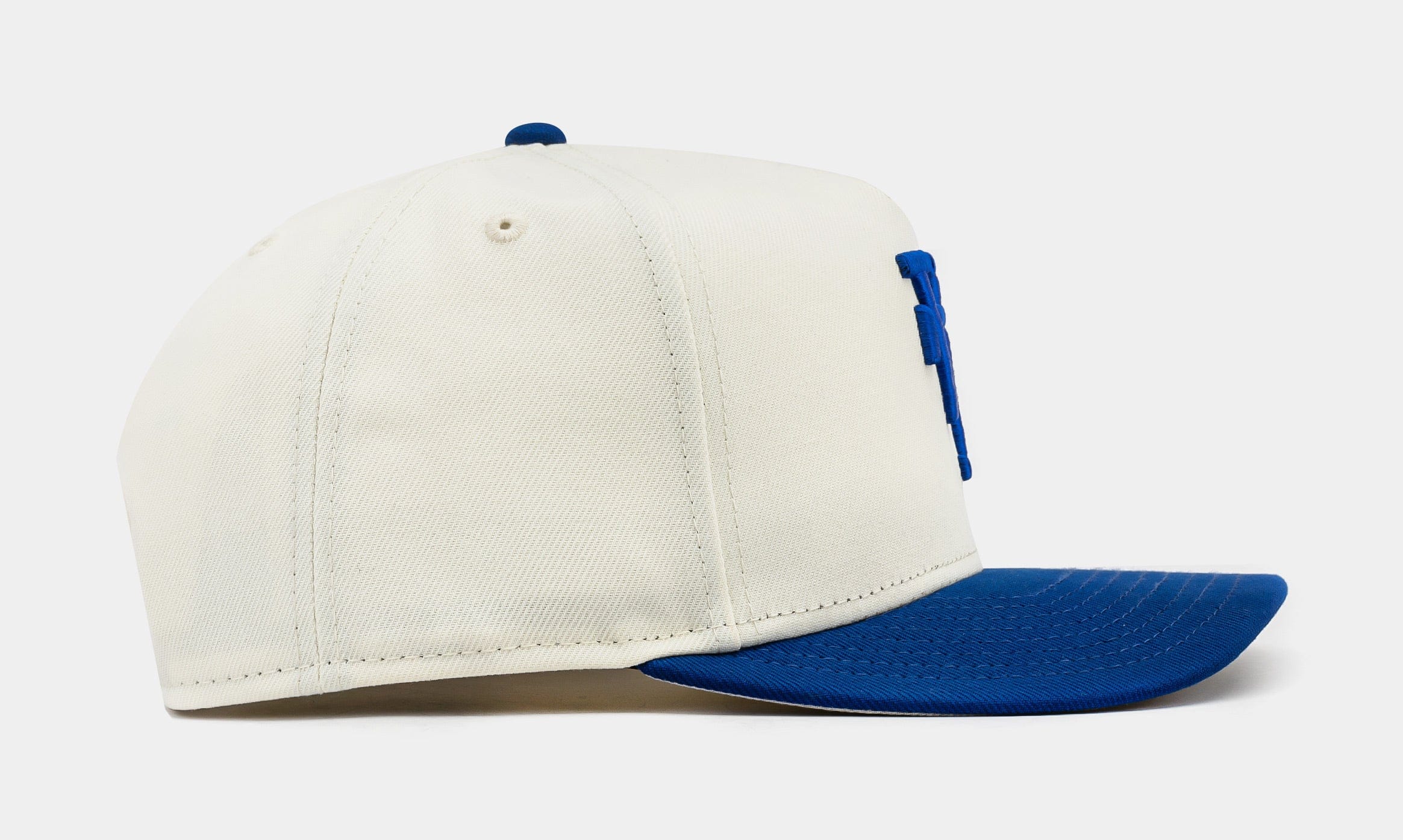 NEW ERA Shoe Palace Exclusive Los Angeles Dodgers 2T Upside Down 950AF Snapback Mens Hat (Blue/Beige)