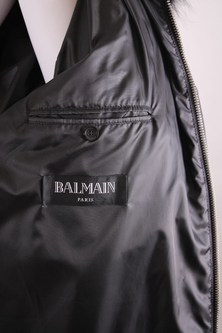 Balmain Coat Black 48