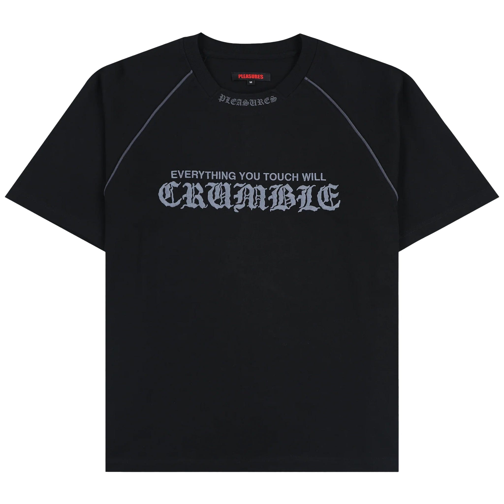 Pleasures CRUMBLE HEAVYWEIGHT RAGLAN (BLACK)